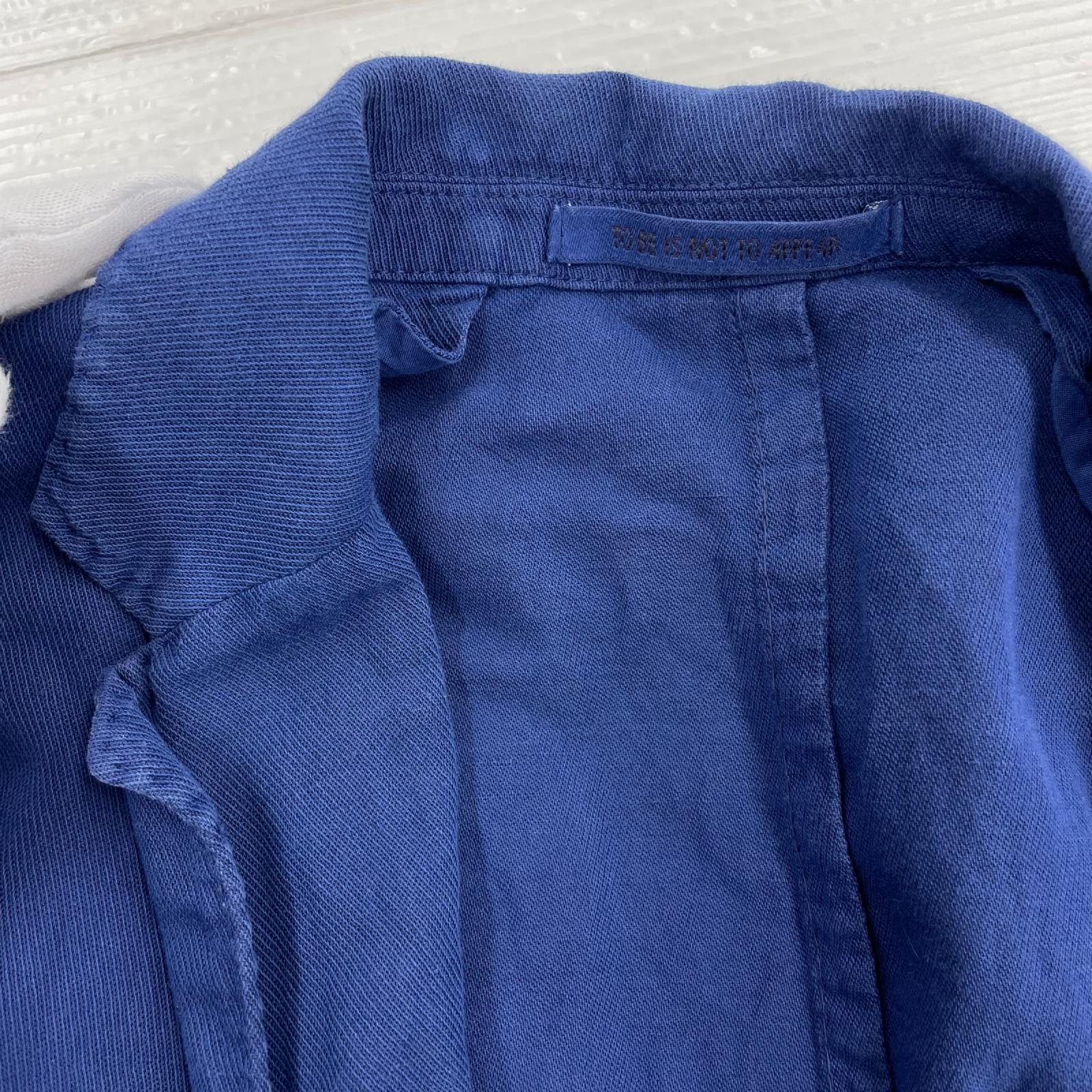 テーラードジャケット BAGNOLI ﾘﾈﾝ混 (50) ﾌﾞﾙｰ 50 ネイビー