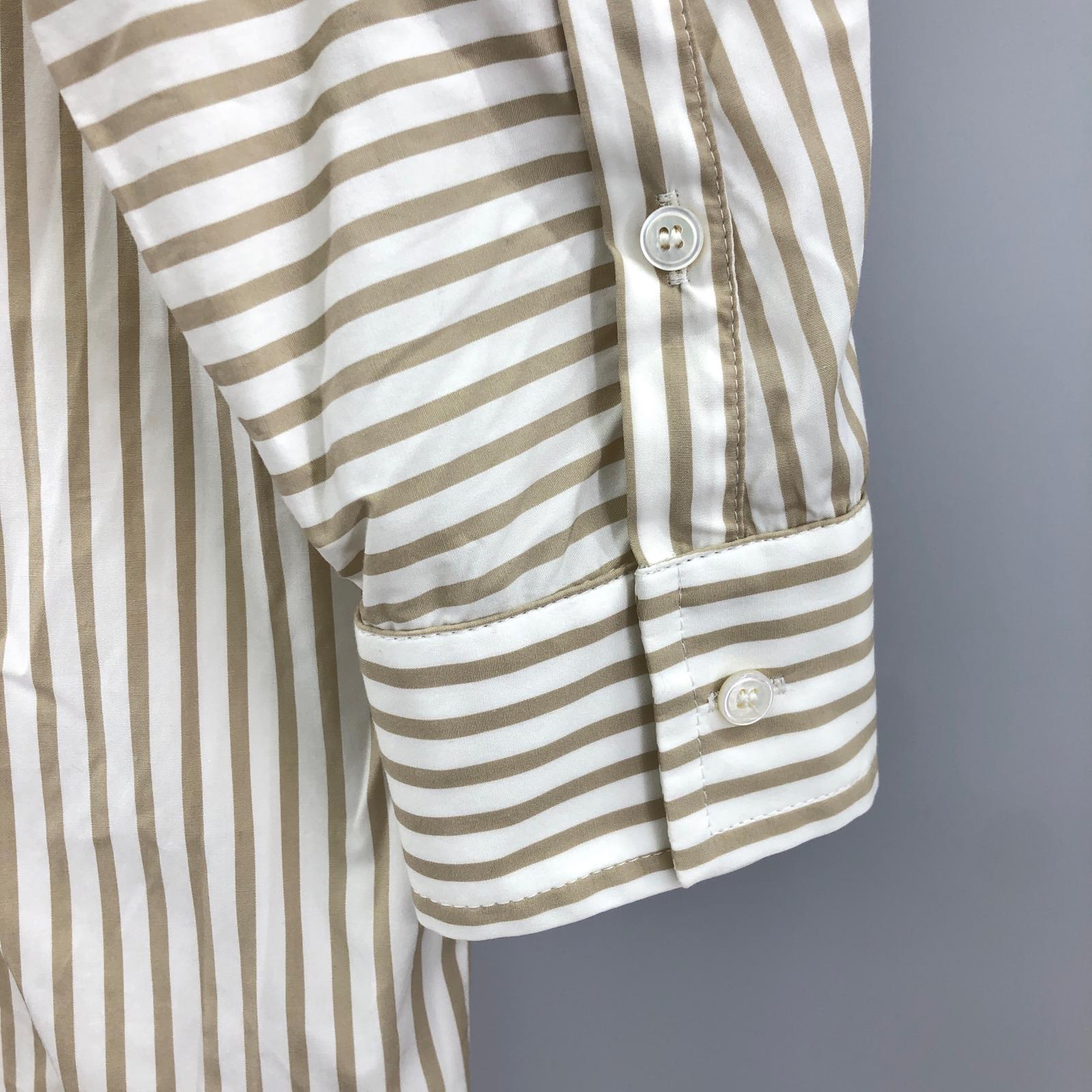 ワンピース MAX Mara ストライプシャツワンピース ベージュ