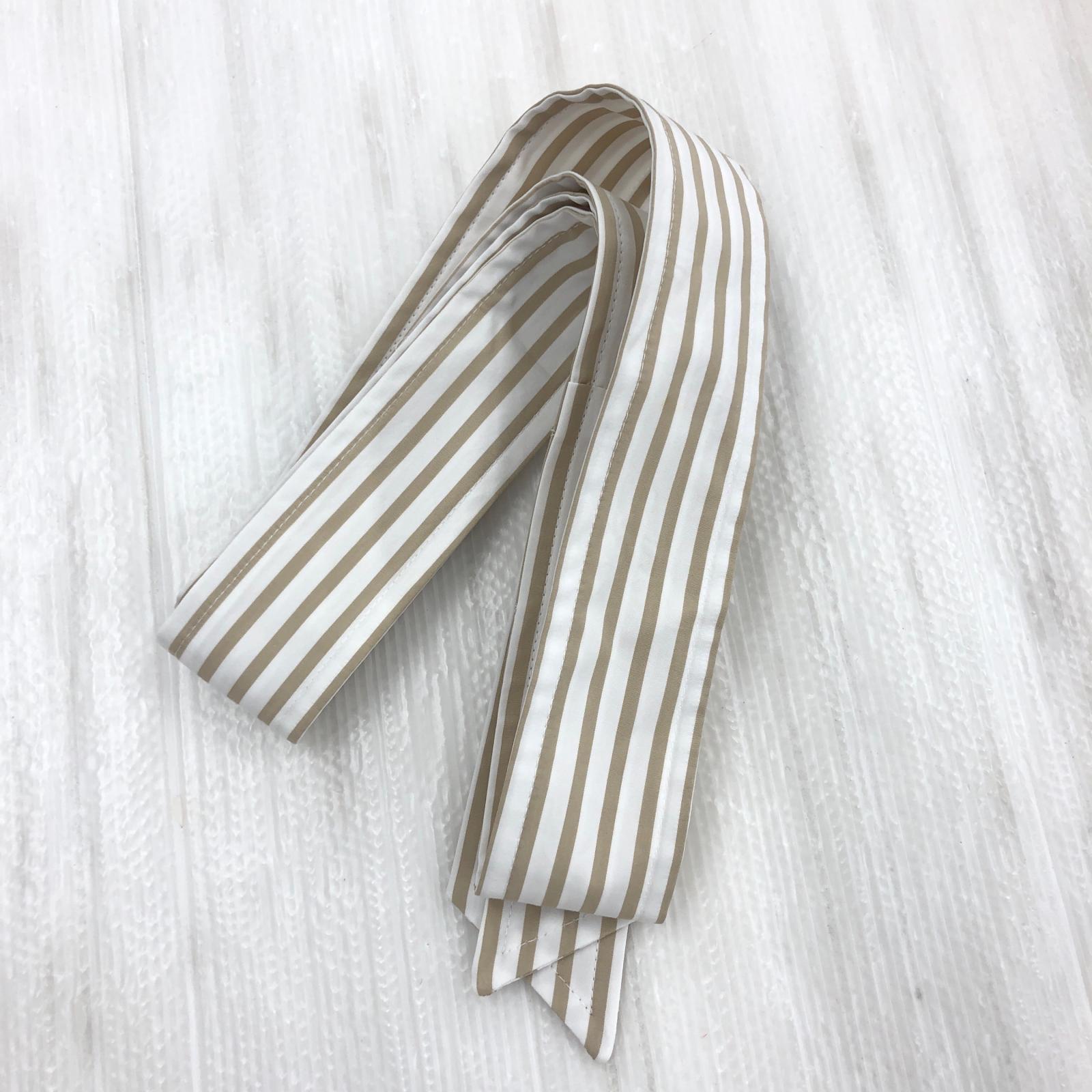 ワンピース MAX Mara ストライプシャツワンピース ベージュ