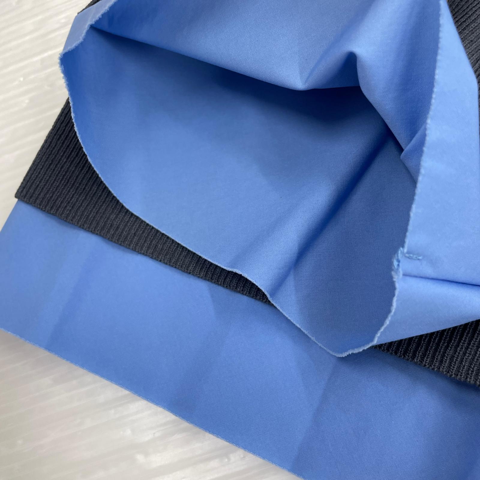 ニット LANVIN en Bleu シャツトリムニットコンビカーディガン 38