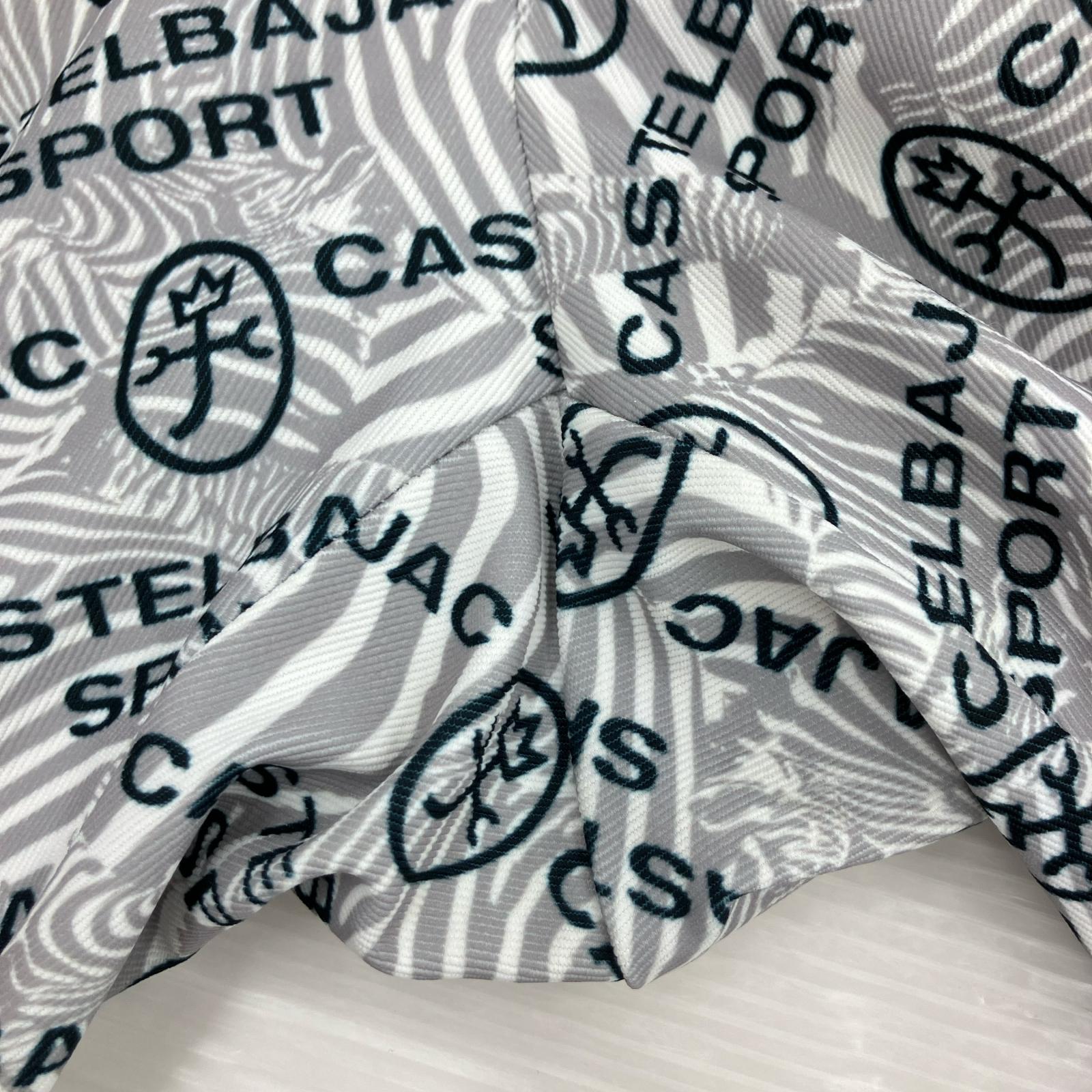 パンツ CASTELBAJAC ゼブラ＆家紋ロゴ パンツ