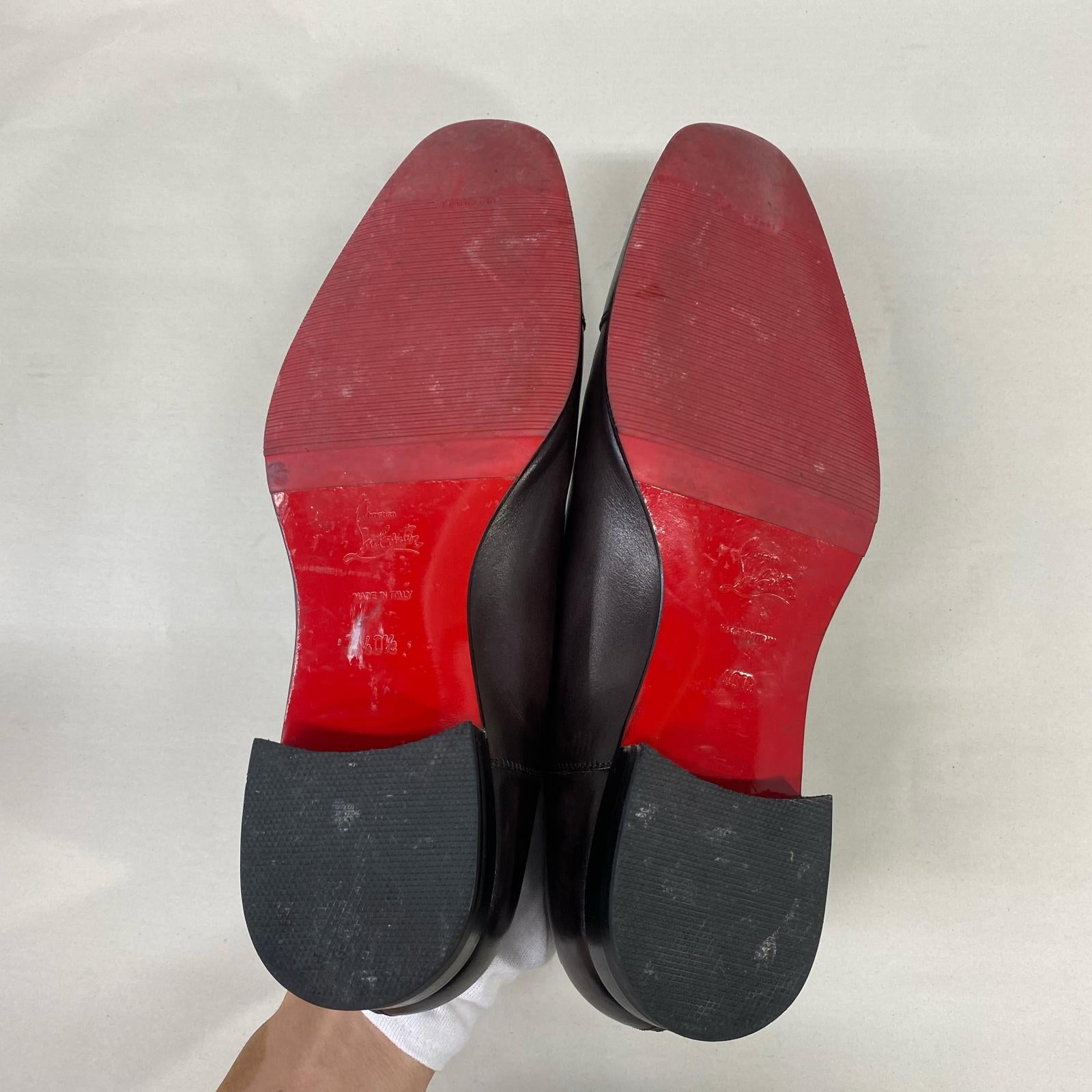 Christian Louboutin レザードレスシューズ ブラウン 41