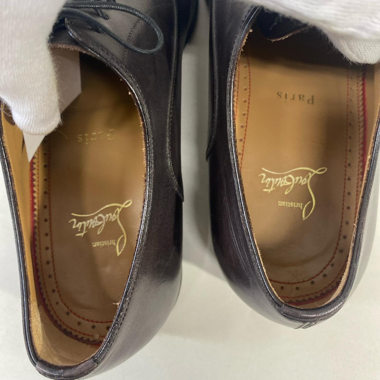 Christian Louboutin レザードレスシューズ ブラウン 41