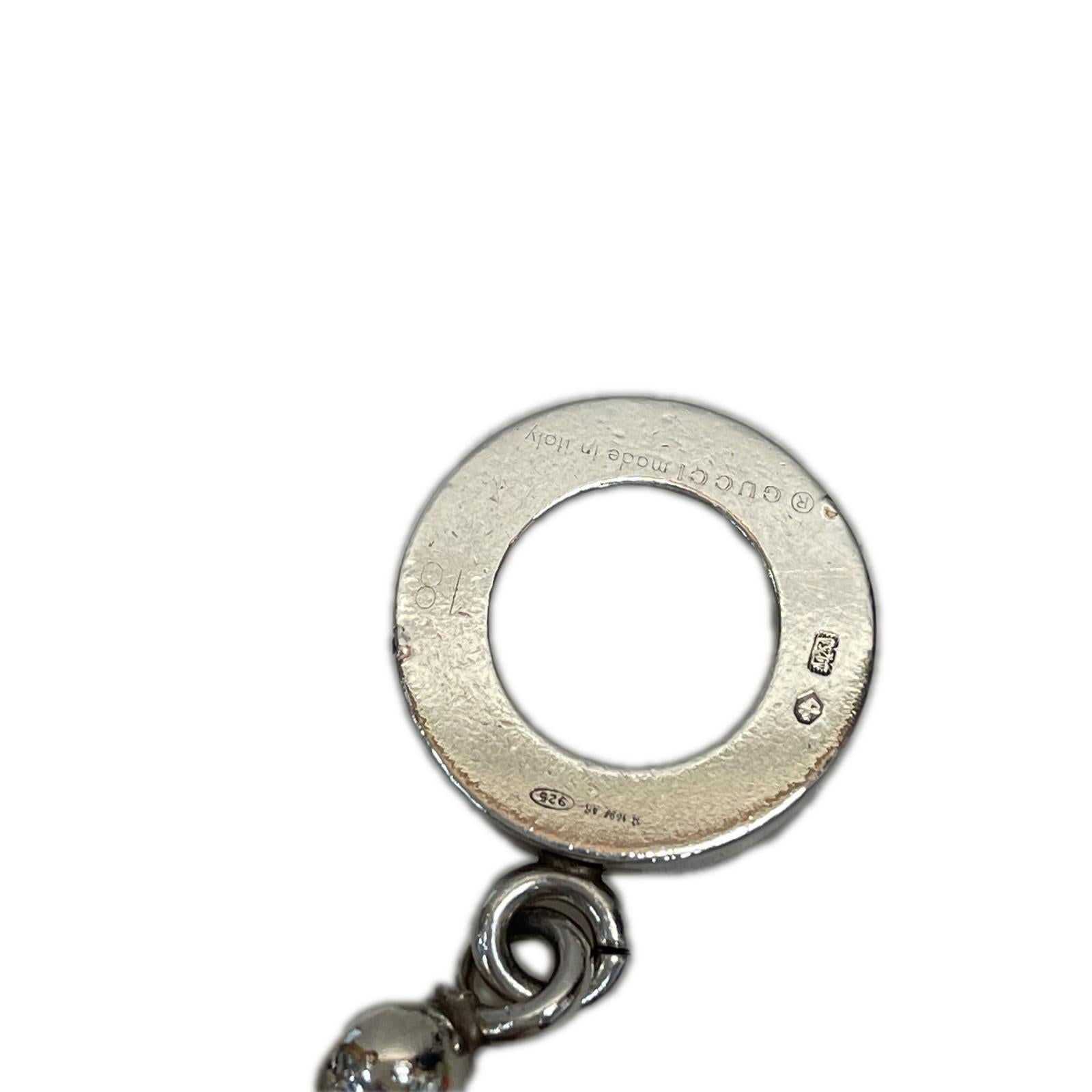 GUCCI 925 トグル ボールチェーンブレスレット