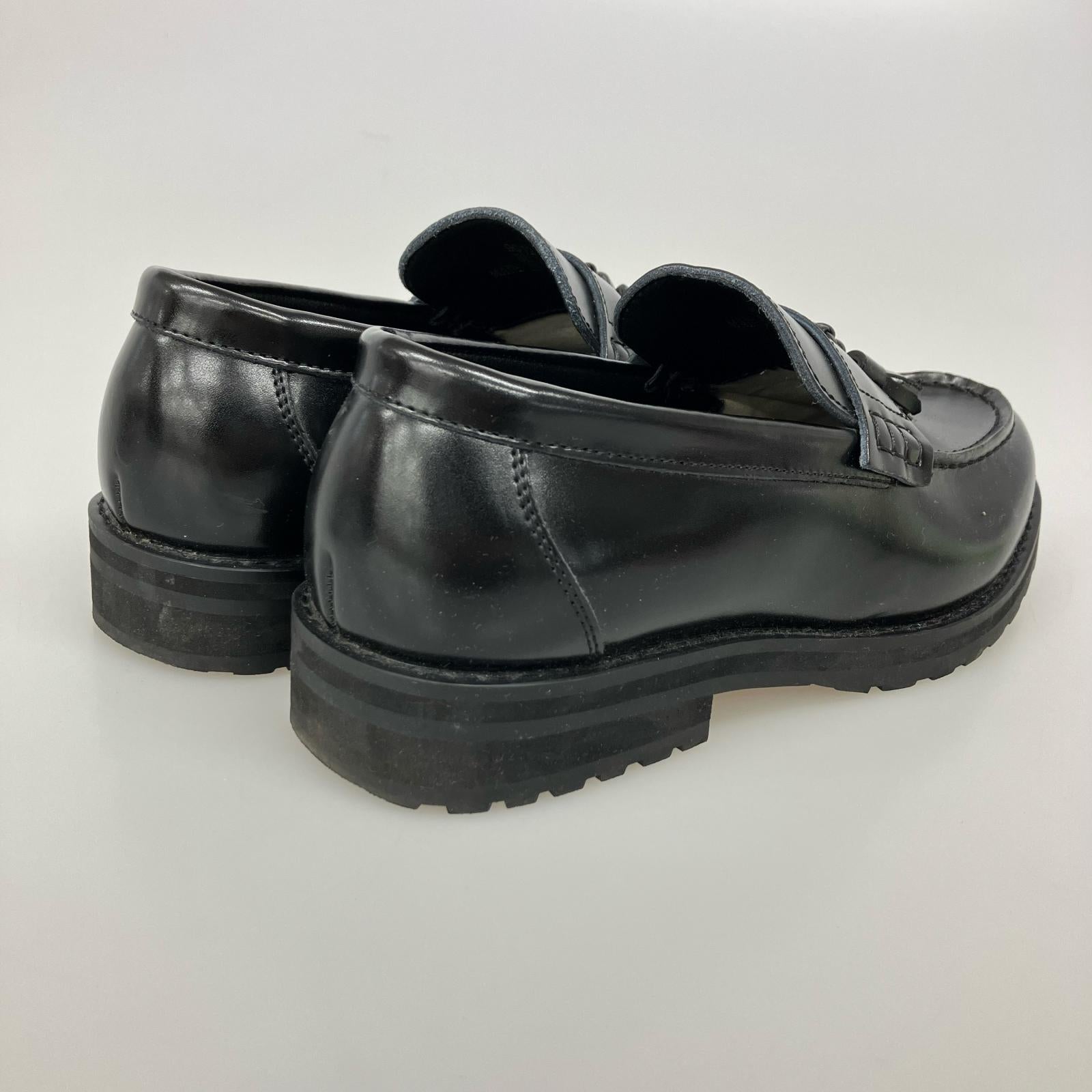 シューズ oxford&derby タッセルローファー ブラック