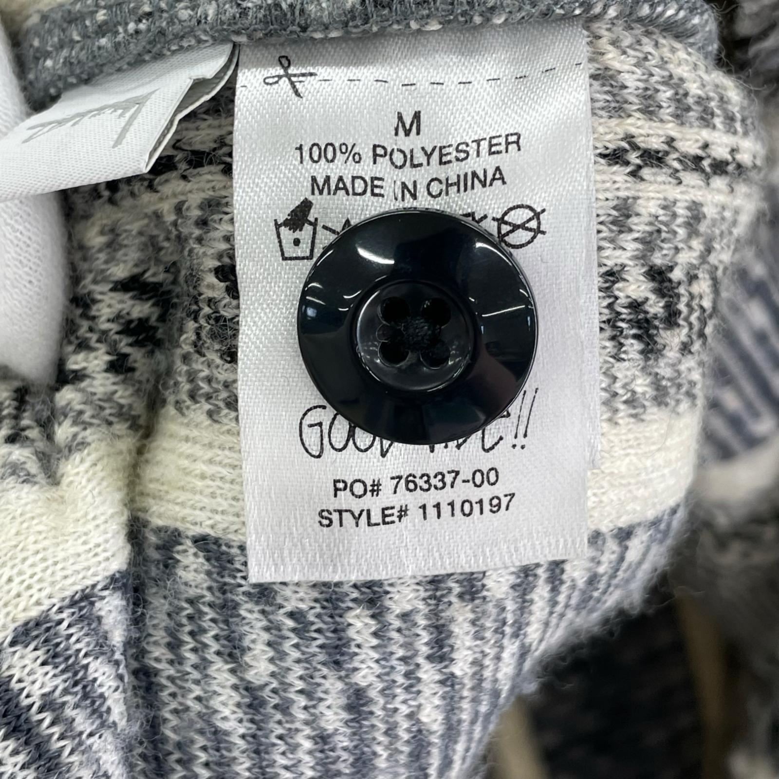 ジャケット STRIPE SHERPA SHIRT (M) M グレー