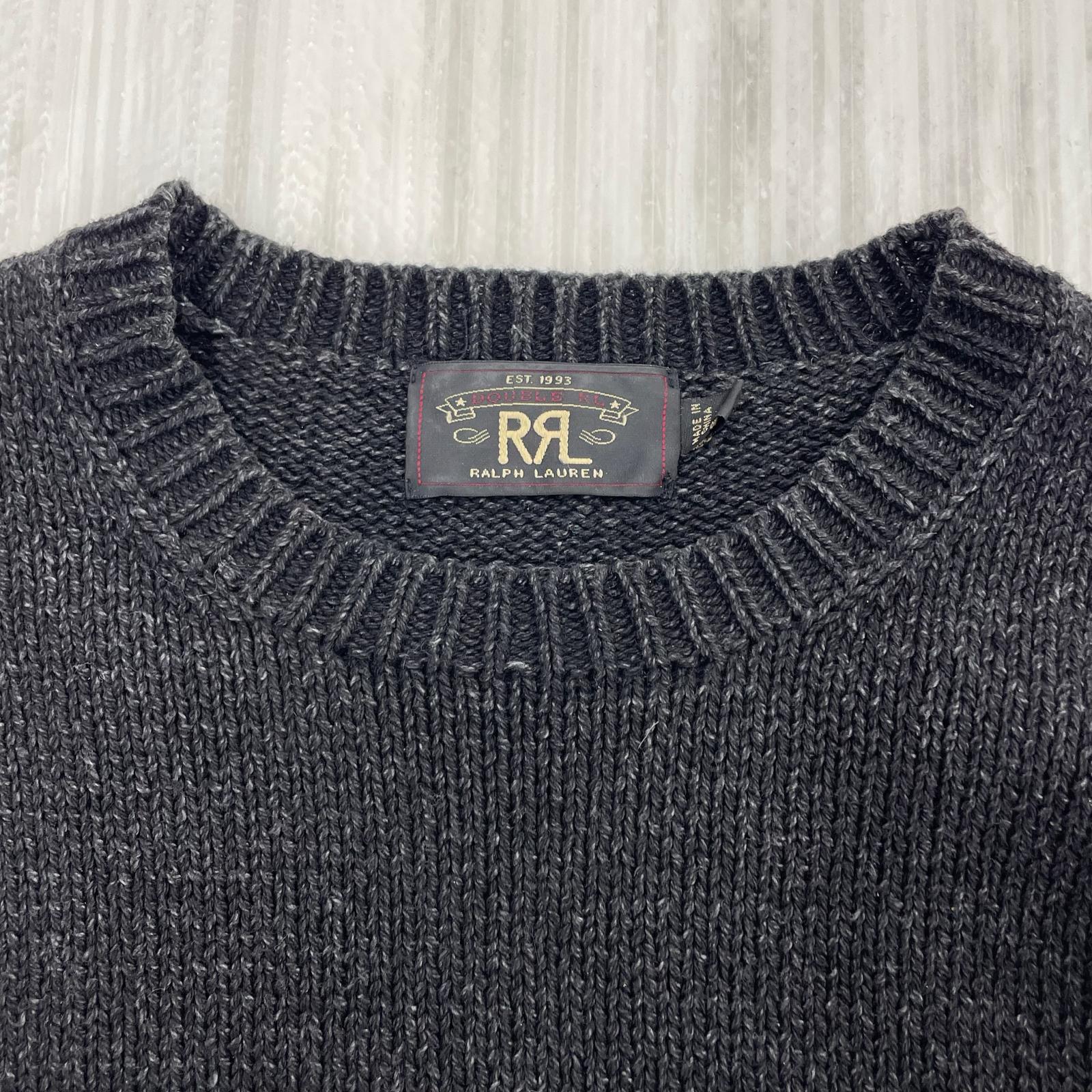 ニット コットン BLK S S ブラック