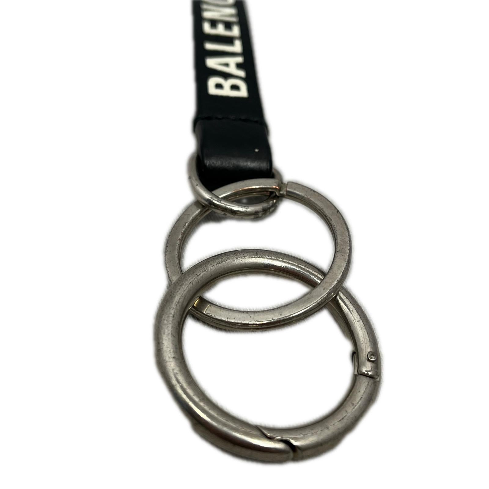 BALENCIAGA EVERYDAY KEYRING レザーキーホルダー