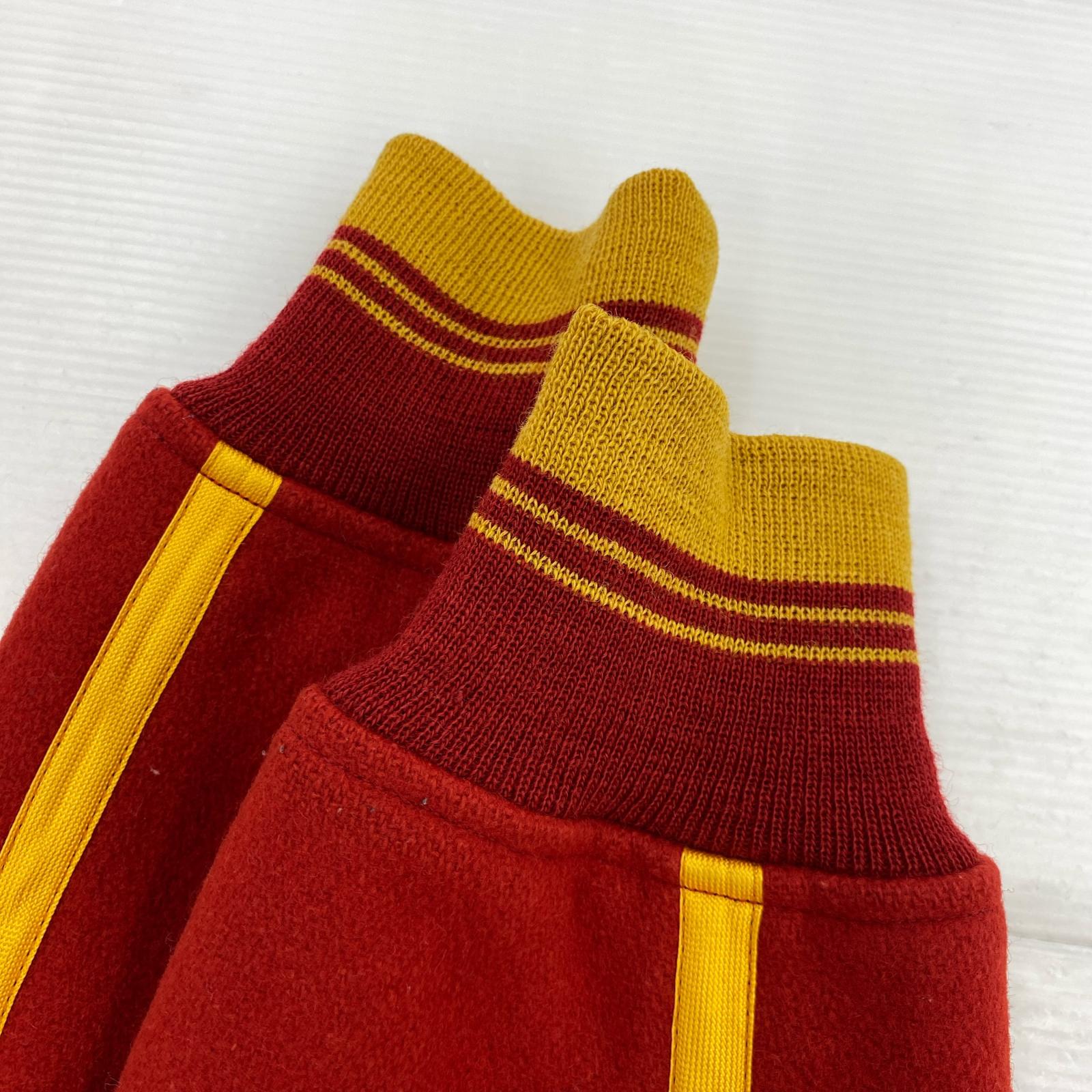 ブルゾン ロゴ刺繍/VARSITY JACKET/ウールスタジャン/赤/L L レッド
