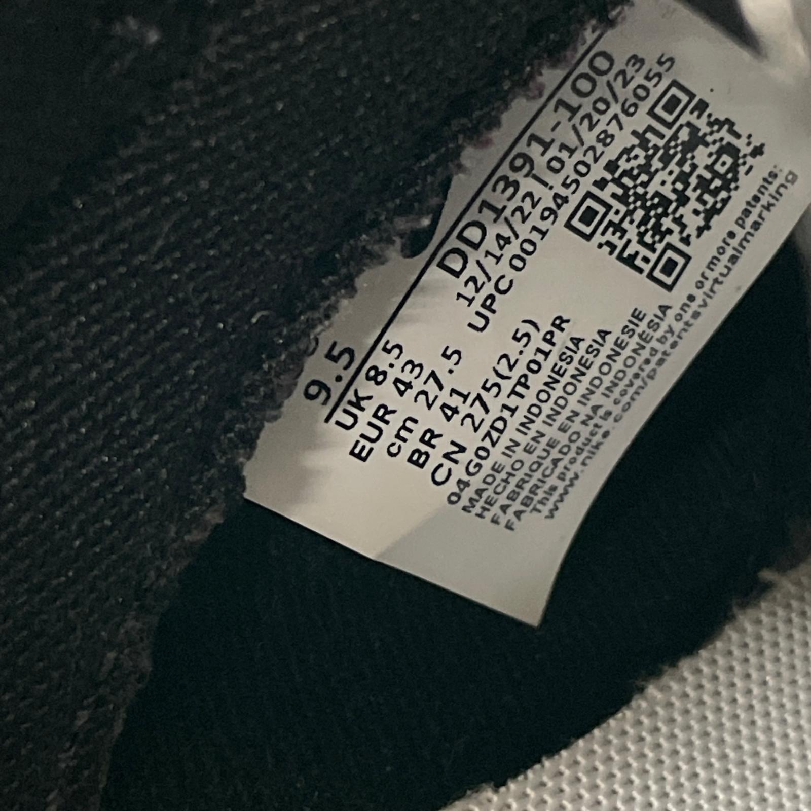 スニーカー DD1391 100/DUNK LOW/黒白/27.5 27.5cm (US9 1/2 UK9 EU45)