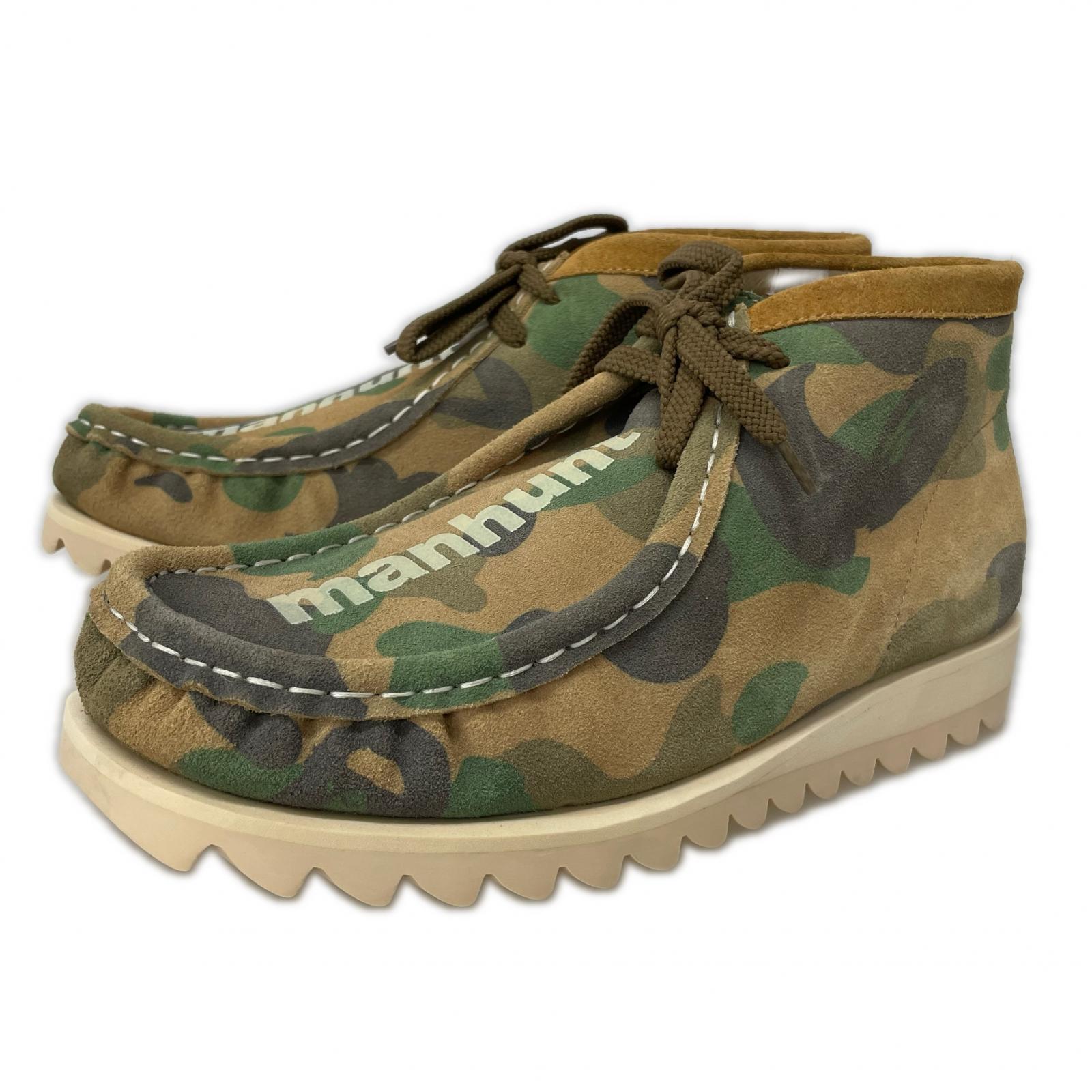 シューズ 1st CAMO SUEDE MANHUNT/カモ柄/ ブラウン