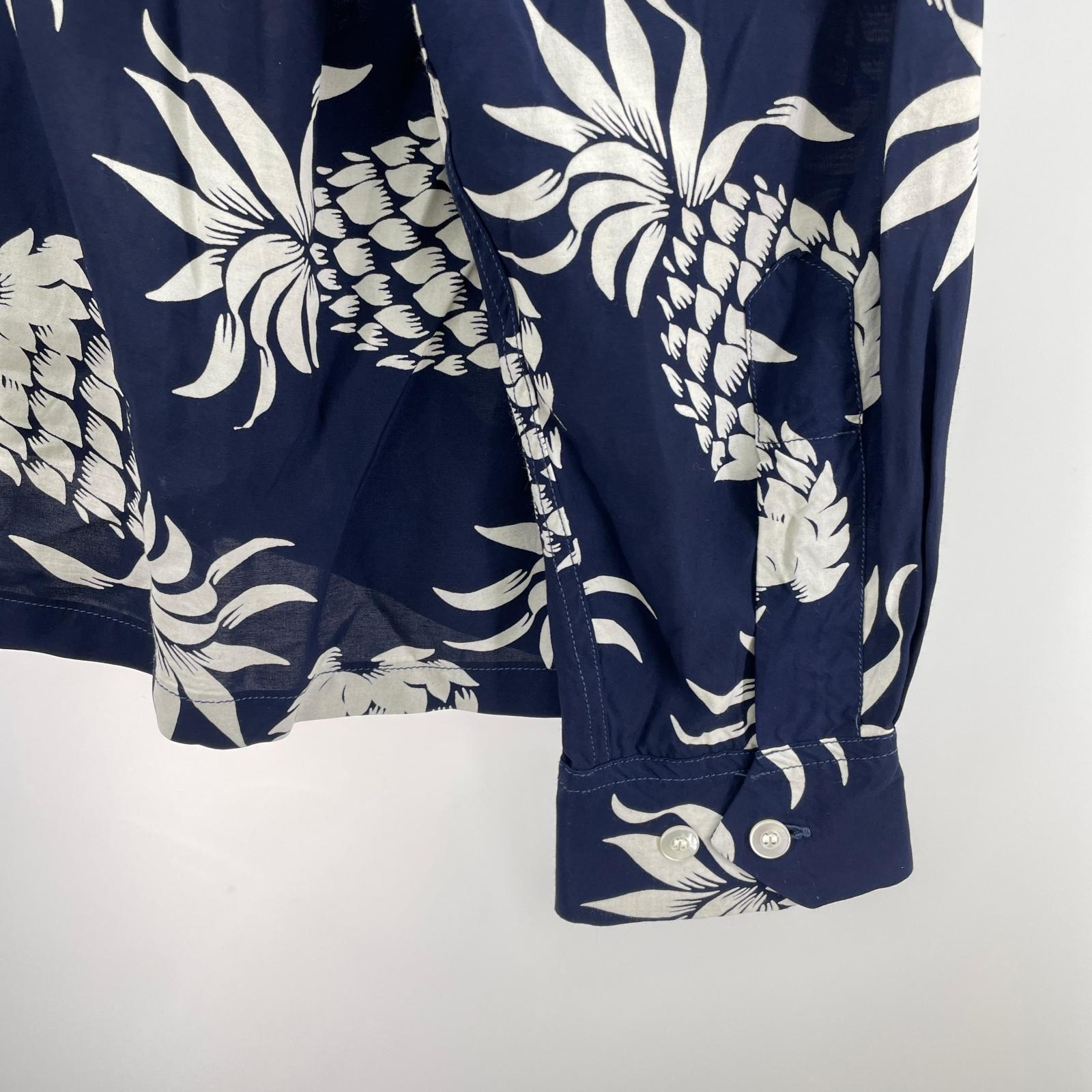 長袖シャツ DUKE KAHANAMOKU DUKE'S PINEAPPLE DK26793 ネイビー