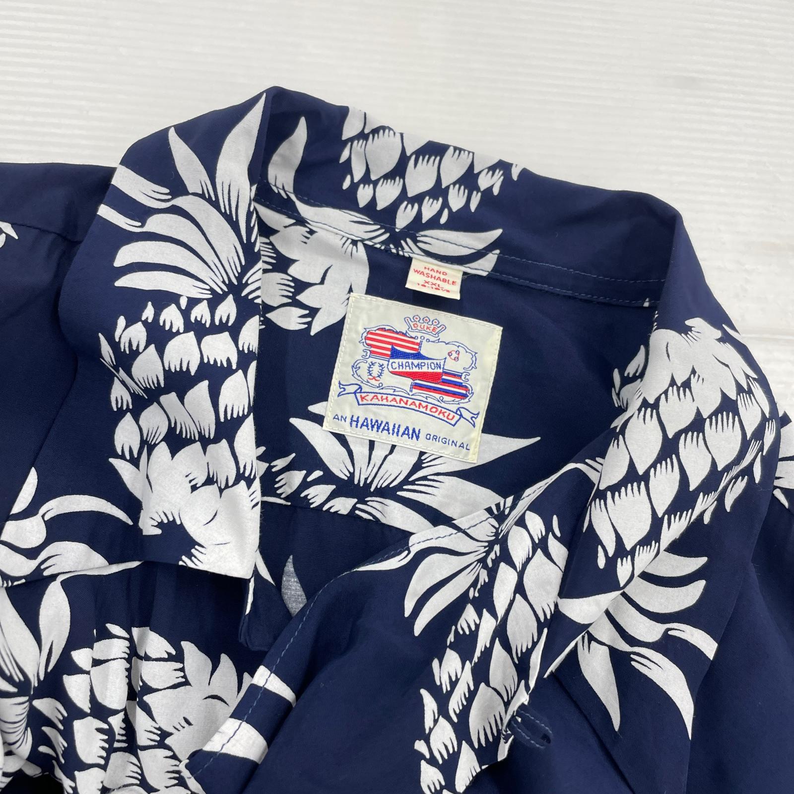 長袖シャツ DUKE KAHANAMOKU DUKE'S PINEAPPLE DK26793 ネイビー