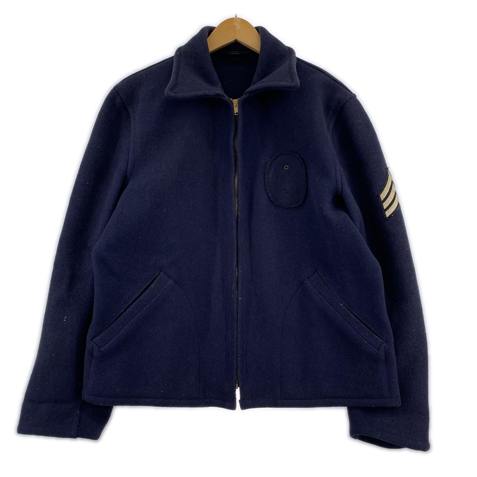 ジャケット 50s ウール スポーツジャケット ネイビー