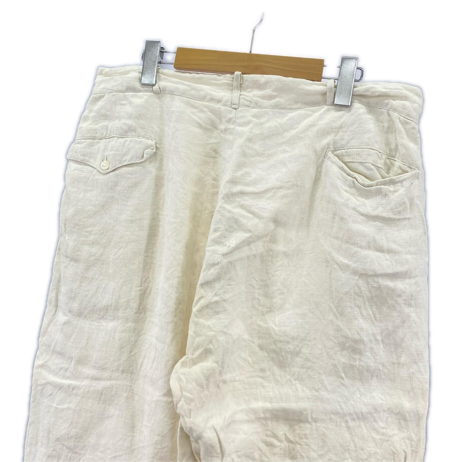 パンツ 30～40's リネンニッカポッカ ホワイト