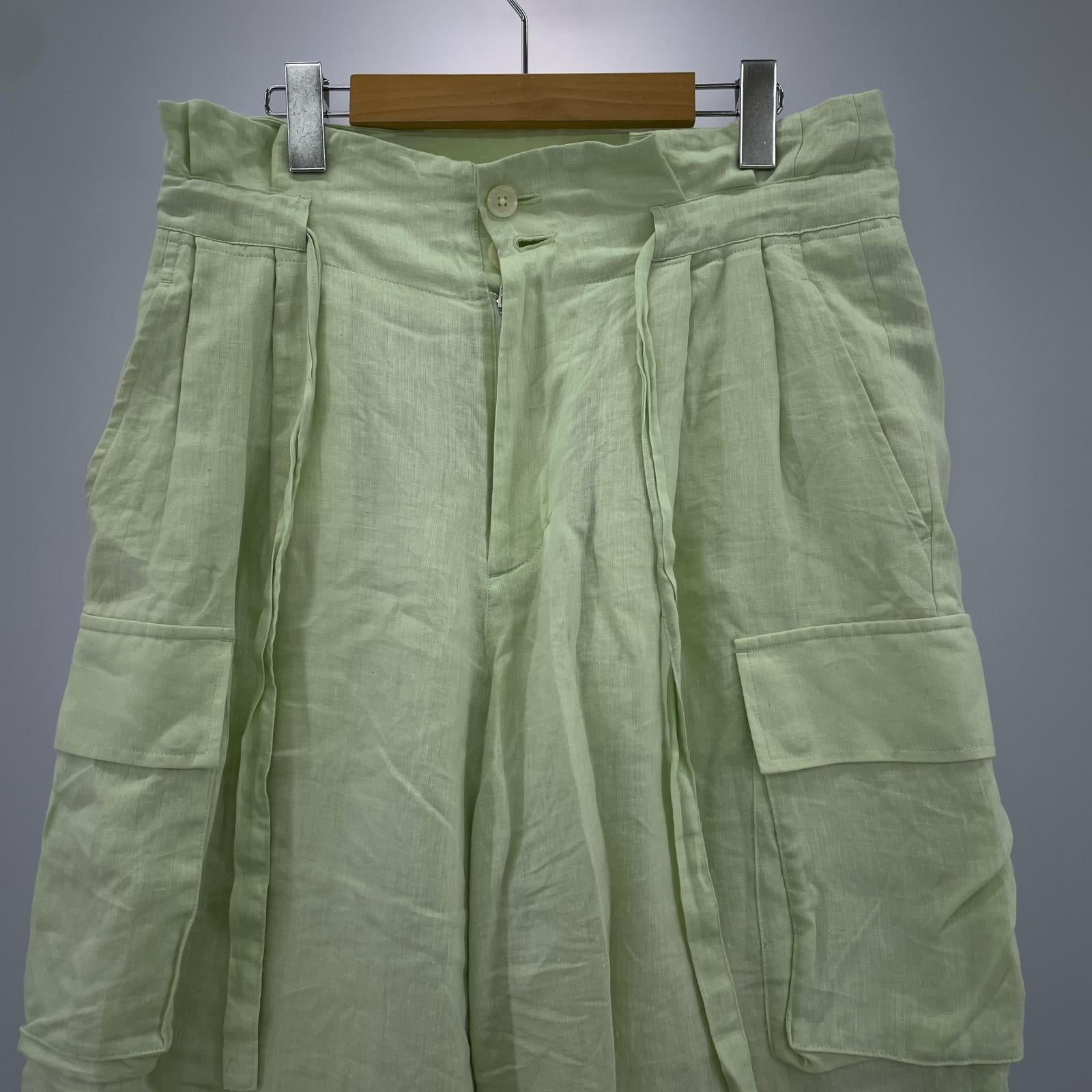 パンツ TAAKK 23SS リネンカーゴパンツ 2 ミント