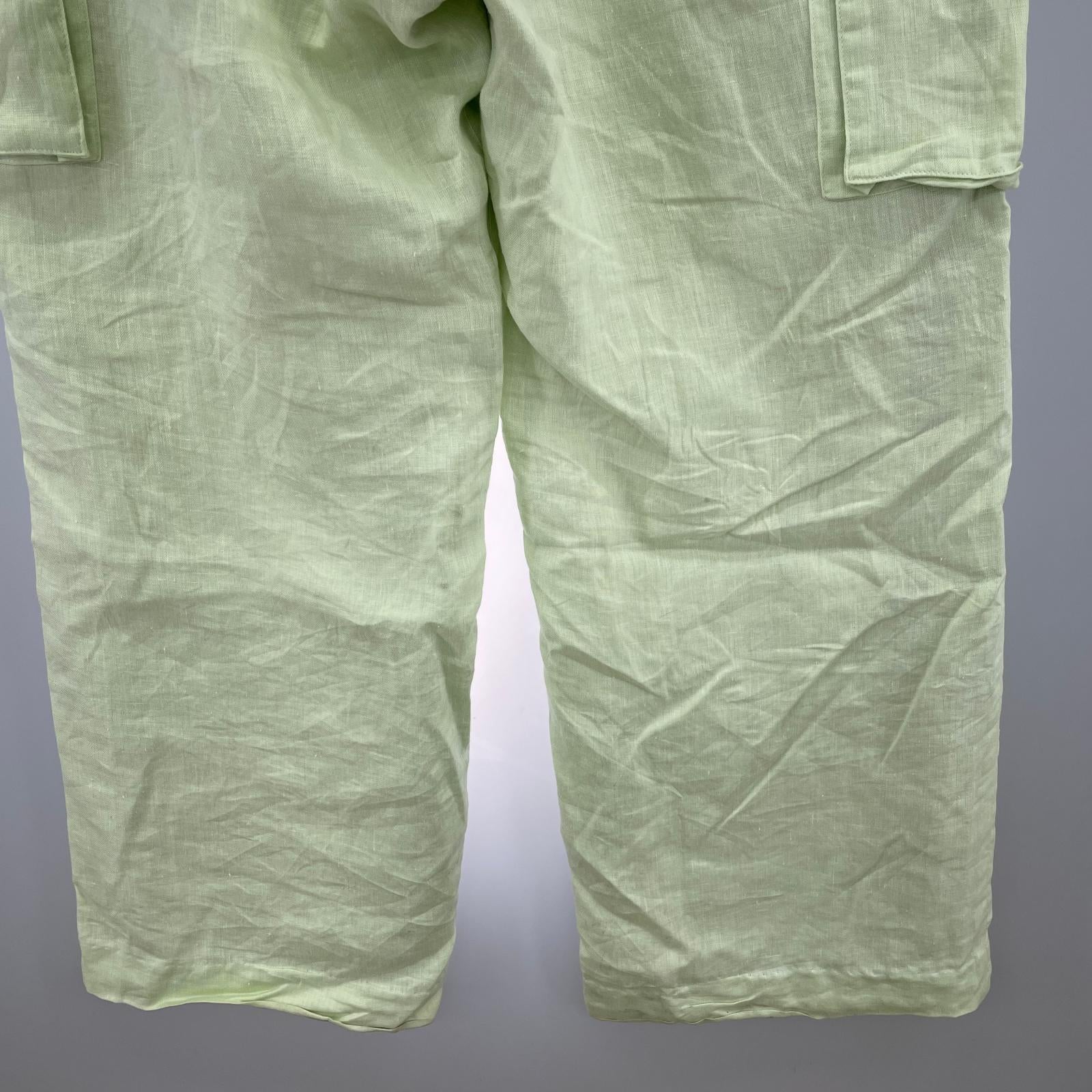 パンツ TAAKK 23SS リネンカーゴパンツ 2 ミント