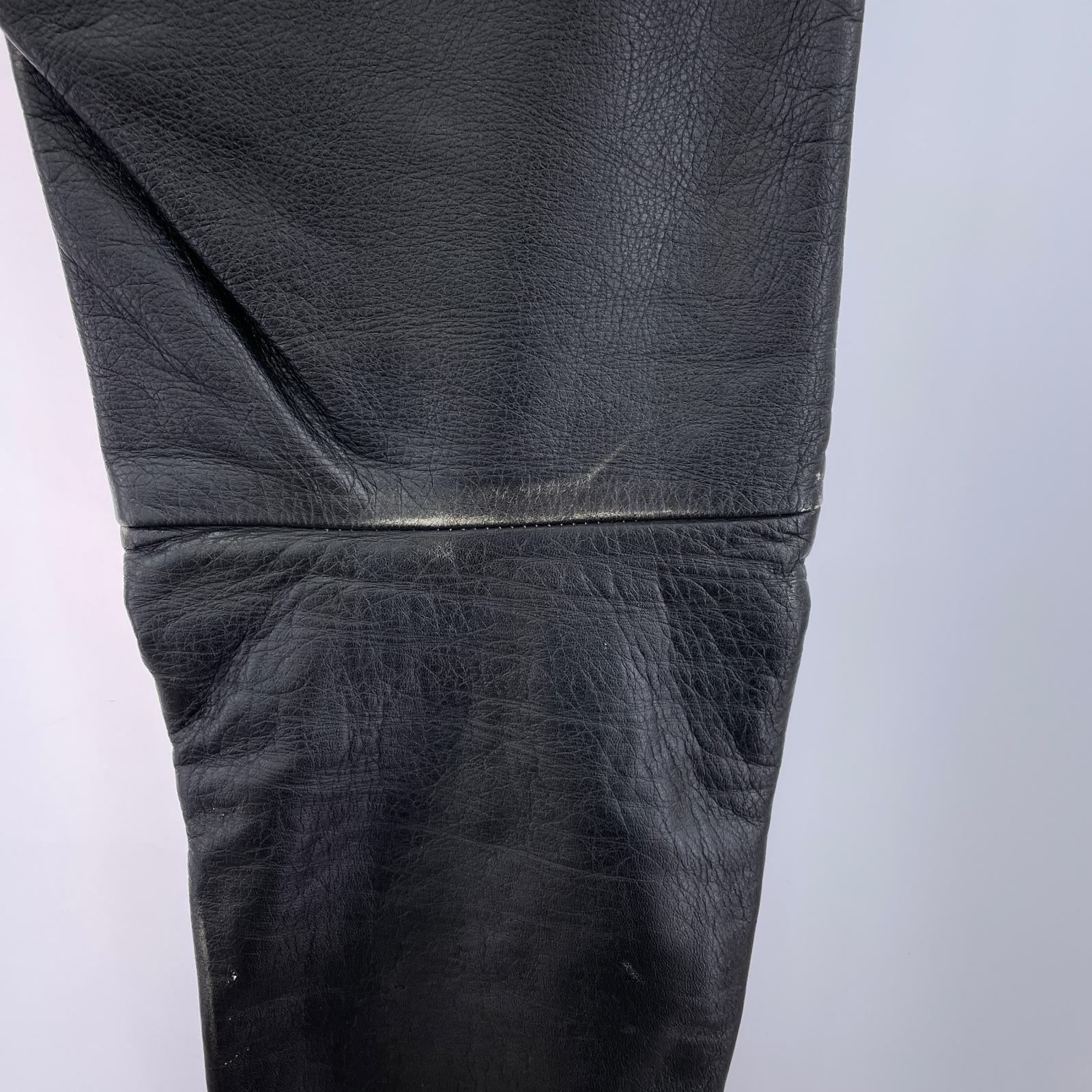 パンツ BED J.W. FORD 18AW Layered pants ver.1 レザーパンツ 1 ブラック ブラック