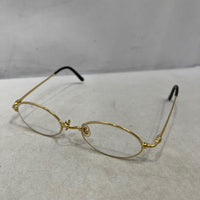 Cartier ヴィンテージ オーバルフレームメガネ ゴールドカラー