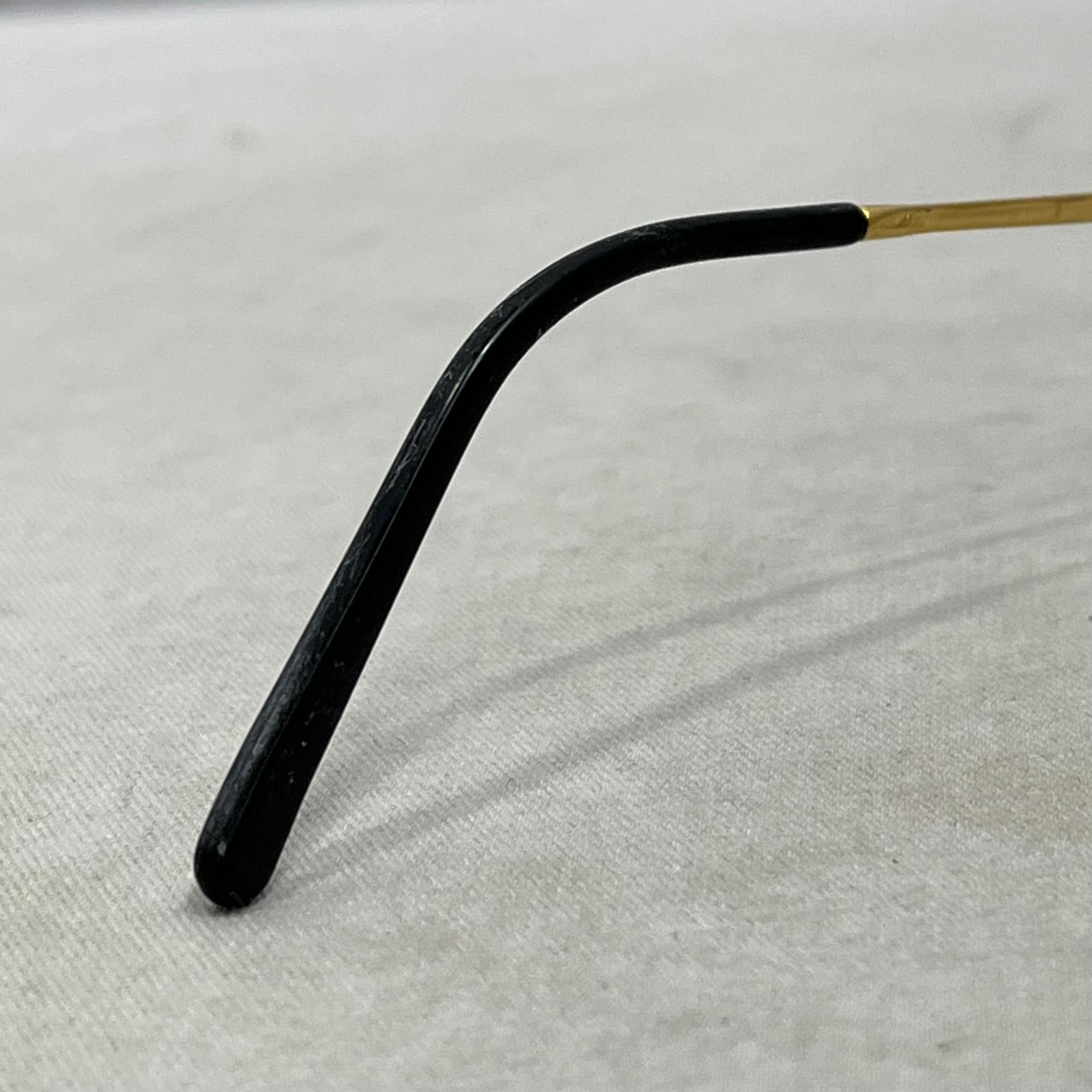 Cartier ヴィンテージ オーバルフレームメガネ ゴールドカラー