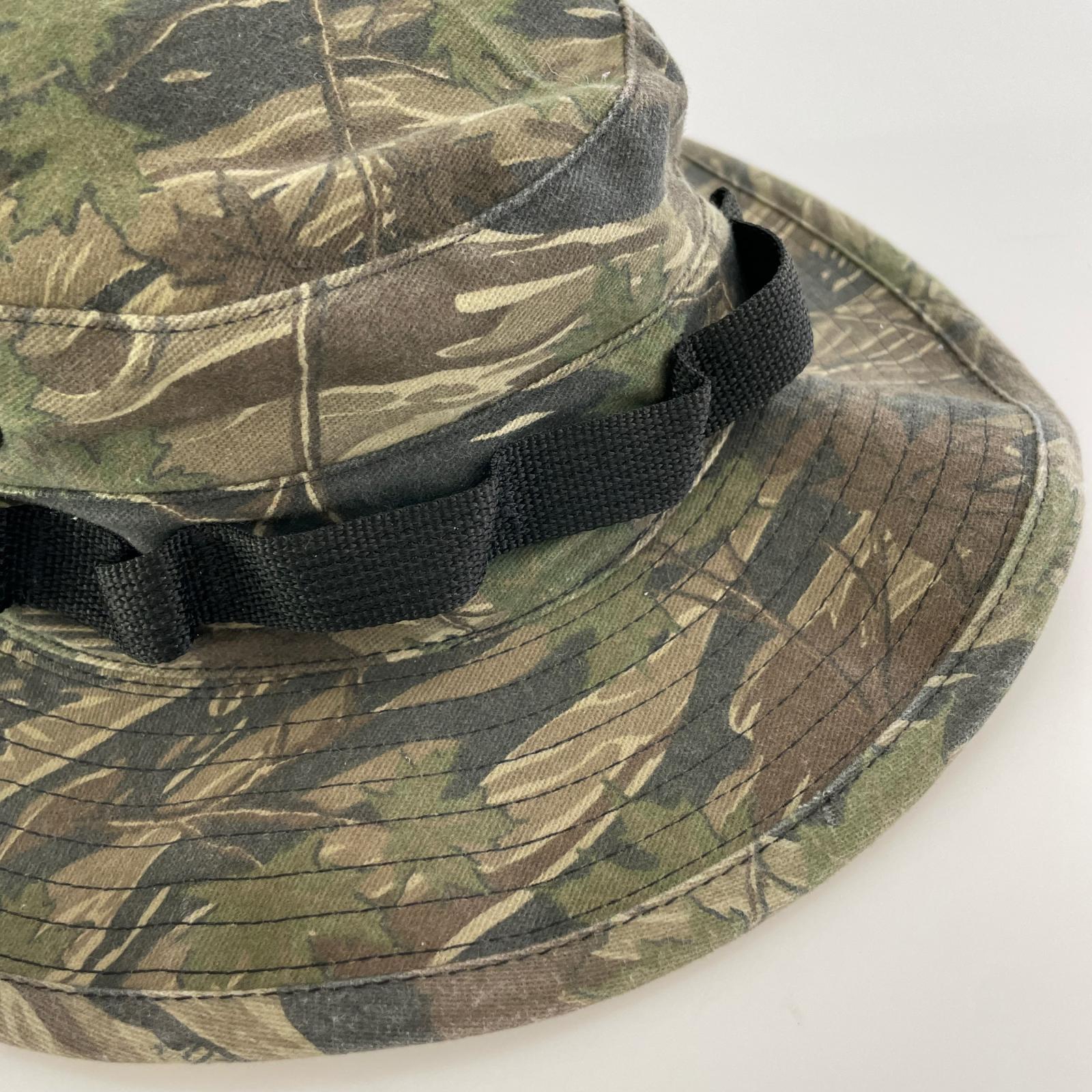 ハット US.ARMY ブーニーハット 迷彩 リアルカモ 緑