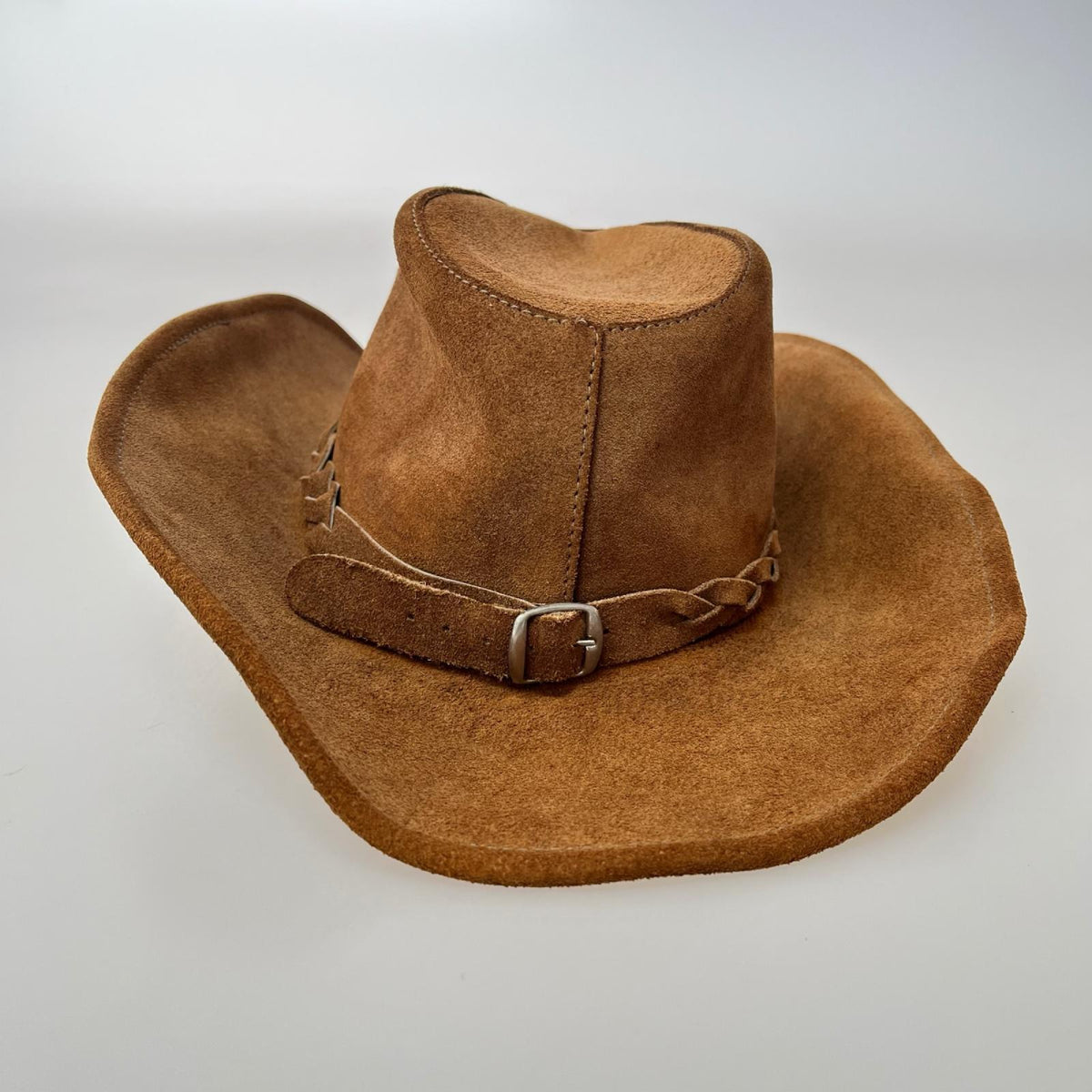 ハット Canadian Leathercraft ﾚｻﾞｰ ﾃﾝｶﾞﾛﾝﾊｯﾄ 茶 L ブラウン