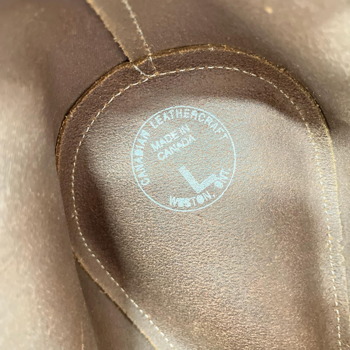 ハット Canadian Leathercraft ﾚｻﾞｰ ﾃﾝｶﾞﾛﾝﾊｯﾄ 茶 L ブラウン