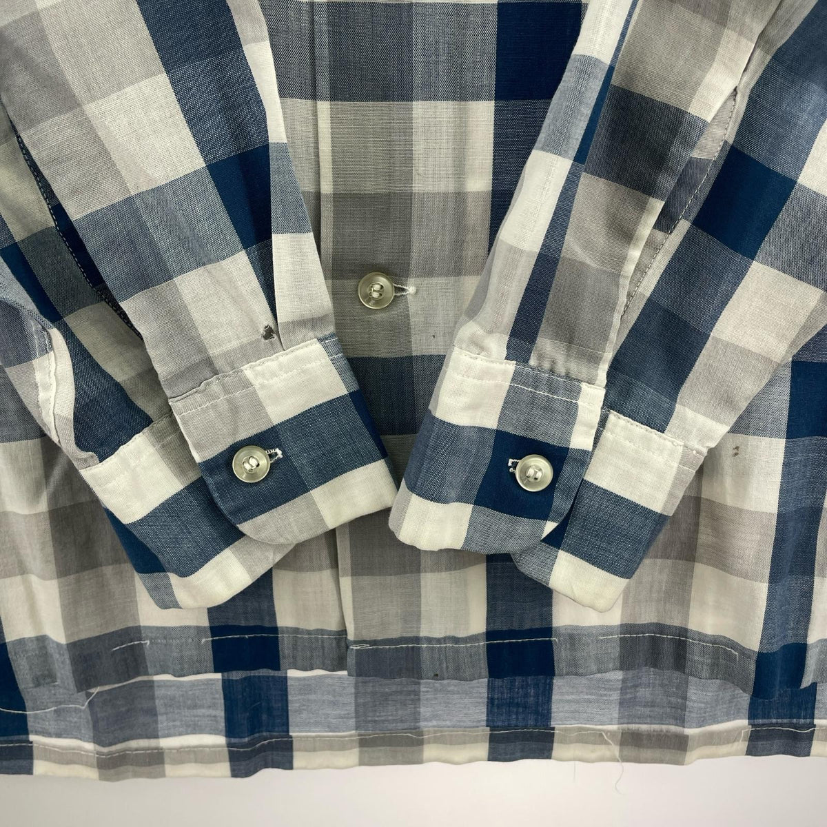 長袖シャツ Penney's TOWNCRAFT/チェック柄オープンカラーシャツ M