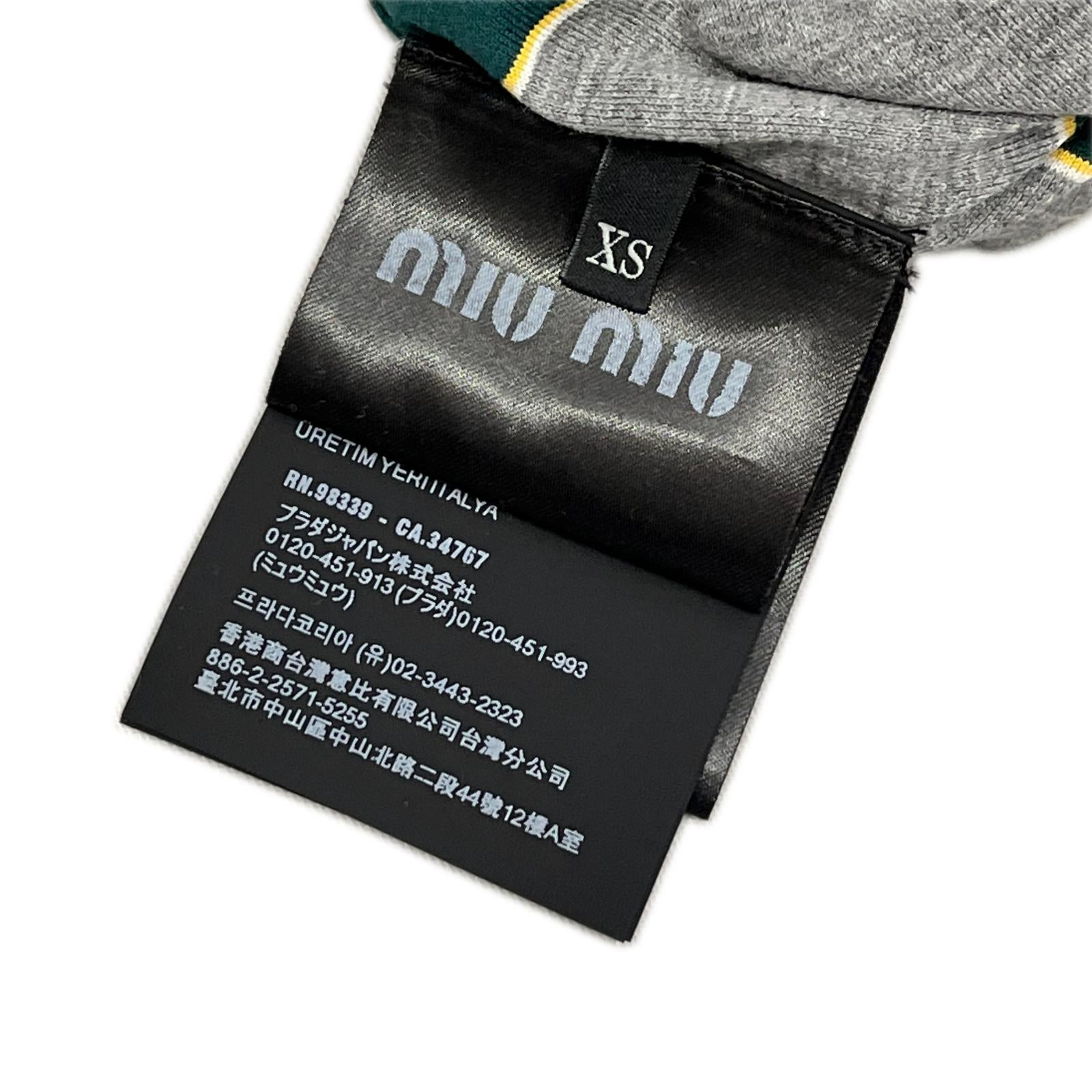 miumiu/MJLA39/ストライプジャージー/スウェットシャツ/XS