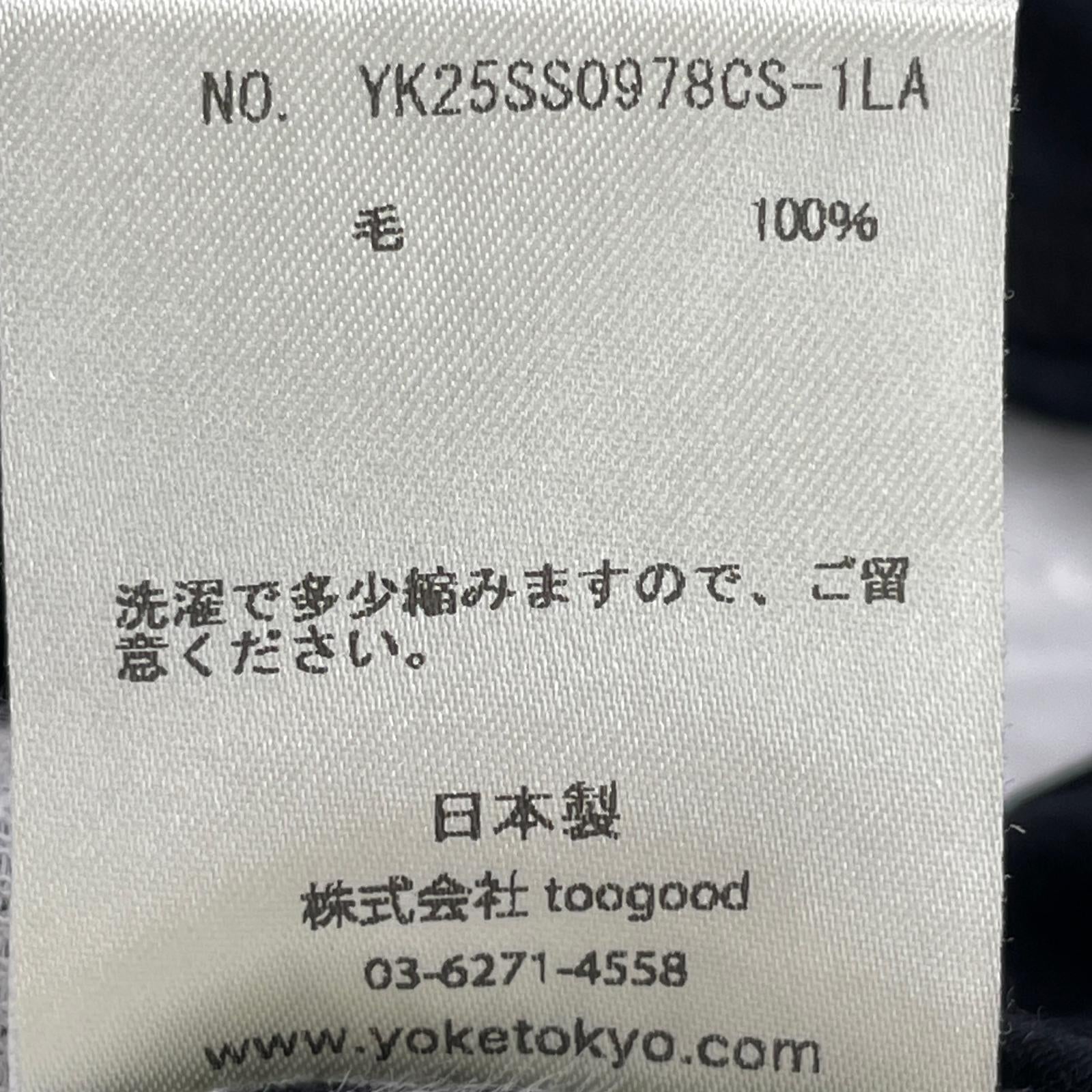半袖Ｔシャツ YOKE 25SS SUPER 120'S WASHABLE WOOL JERSEY T-SHIRT 3 ブラック 3 ブラック