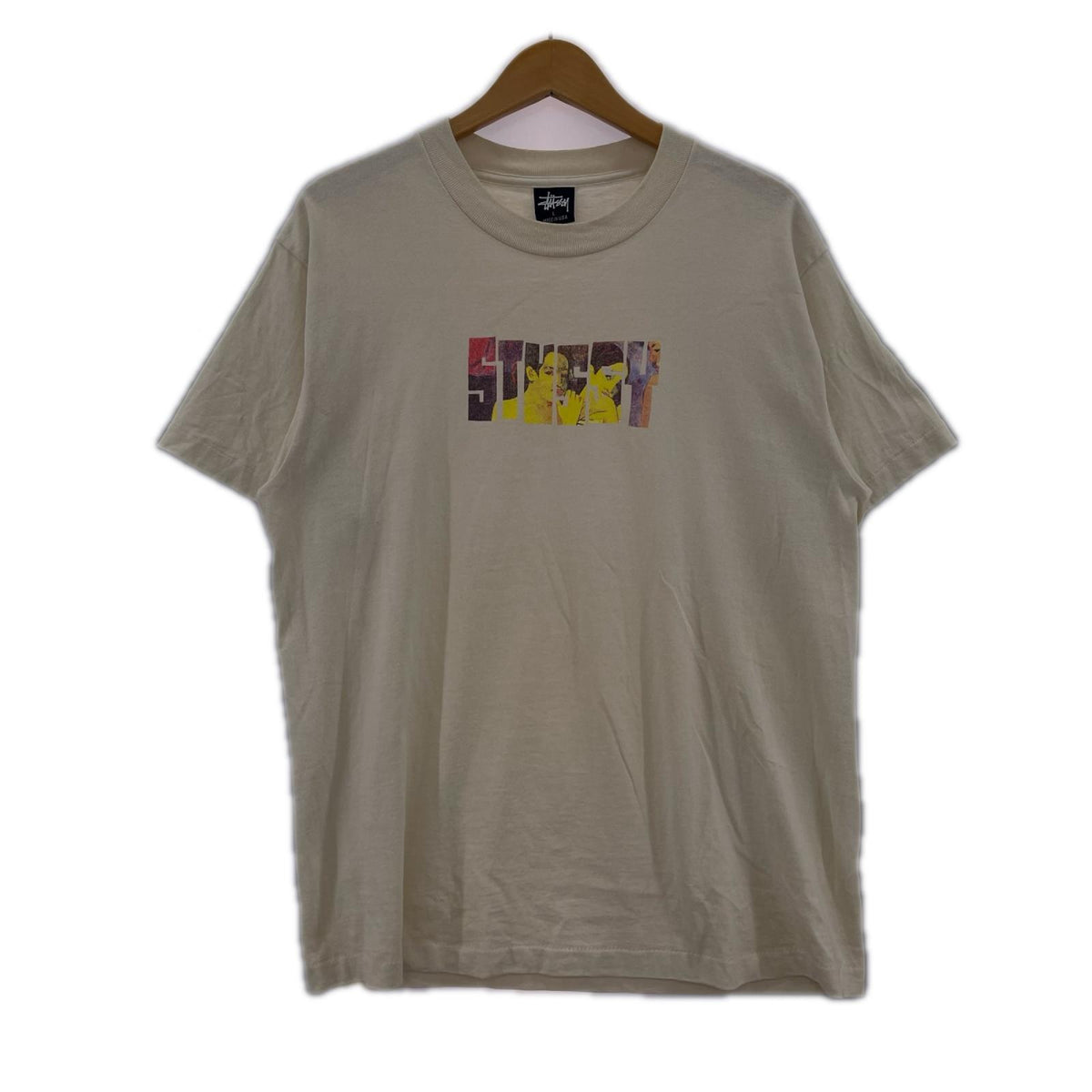 半袖Ｔシャツ 紺タグ USA製 ロゴ L ベージュ L ベージュ