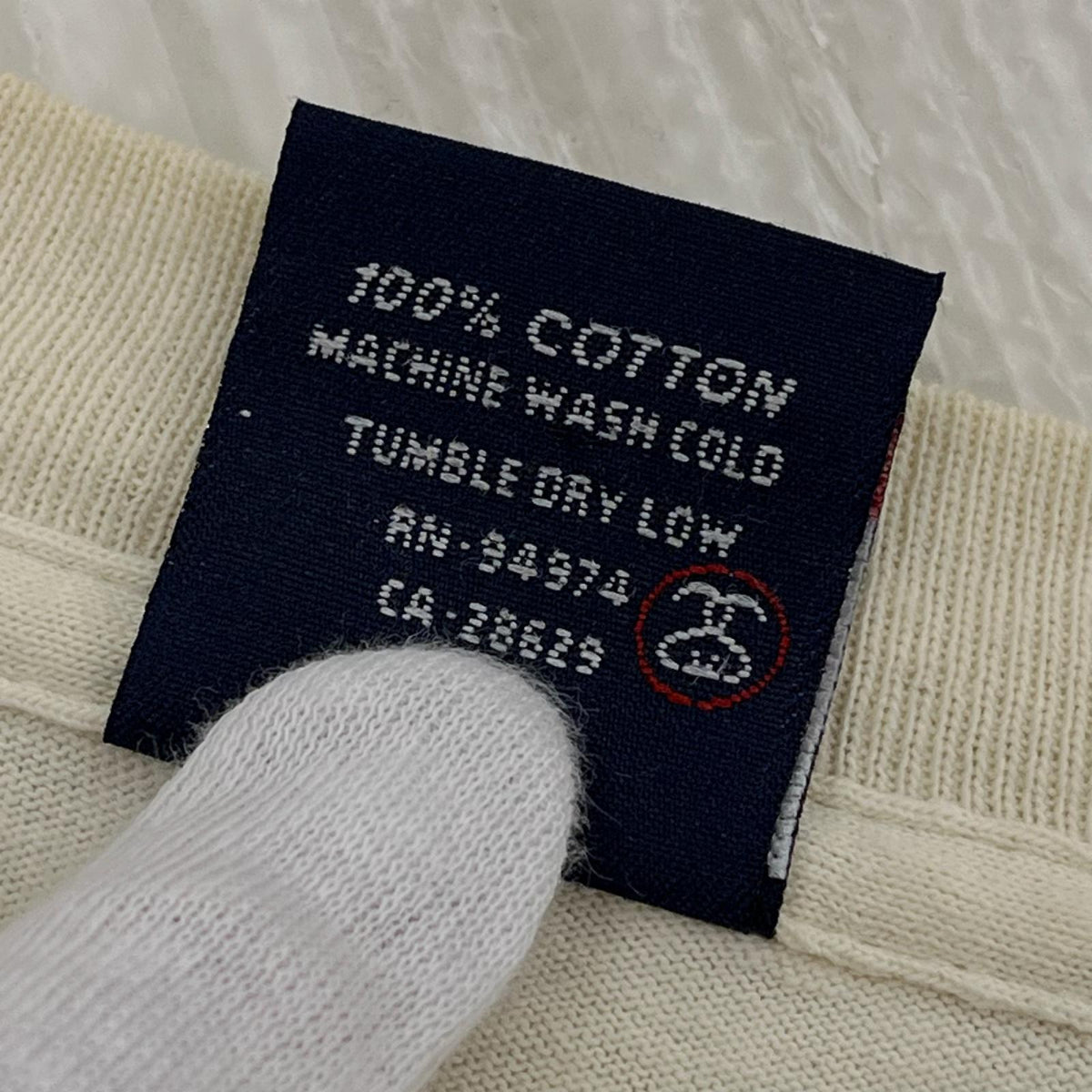 半袖Ｔシャツ 紺タグ USA製 ロゴ L ベージュ L ベージュ