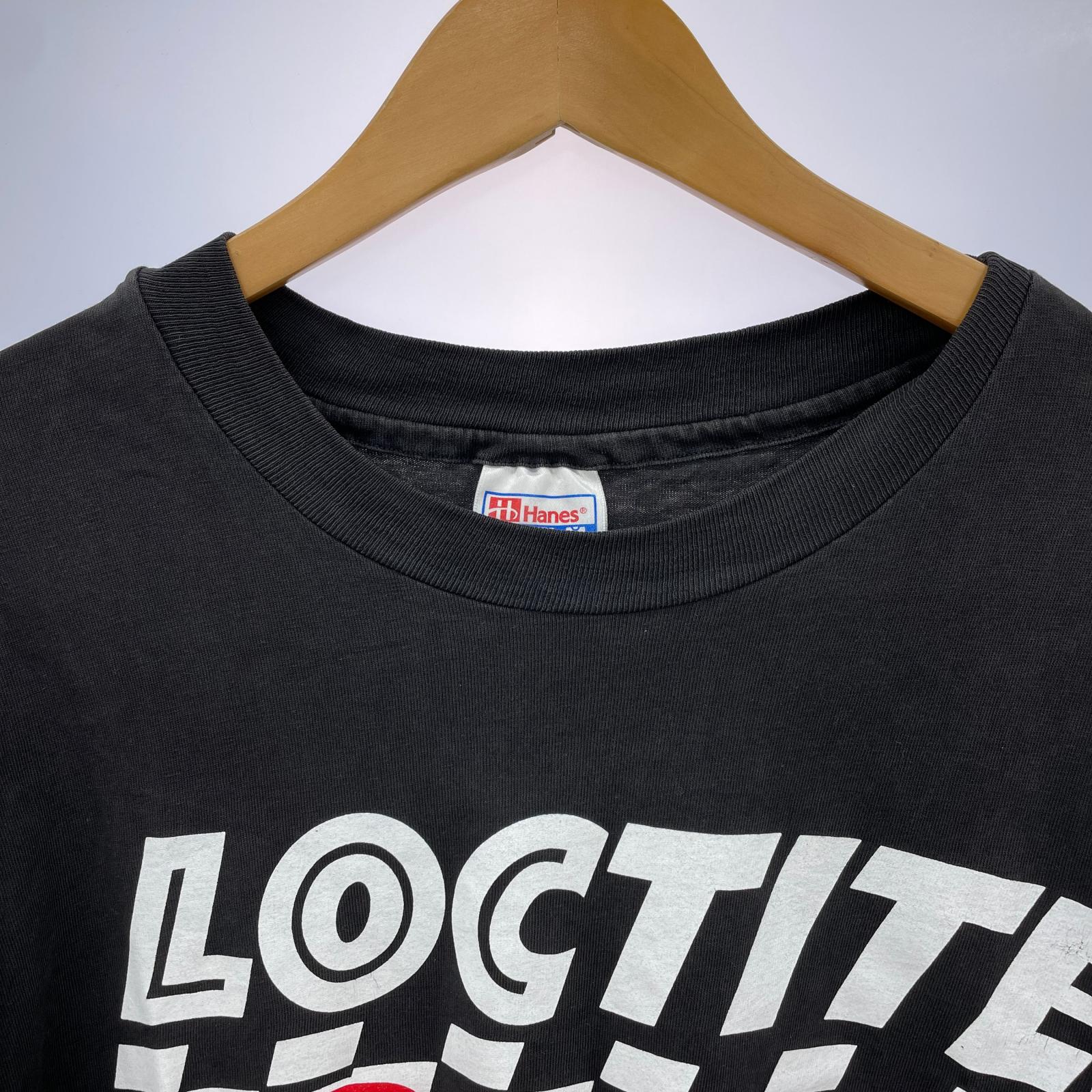 半袖Ｔシャツ 90s Hanes Beefy LOCTITE Racing ブラック