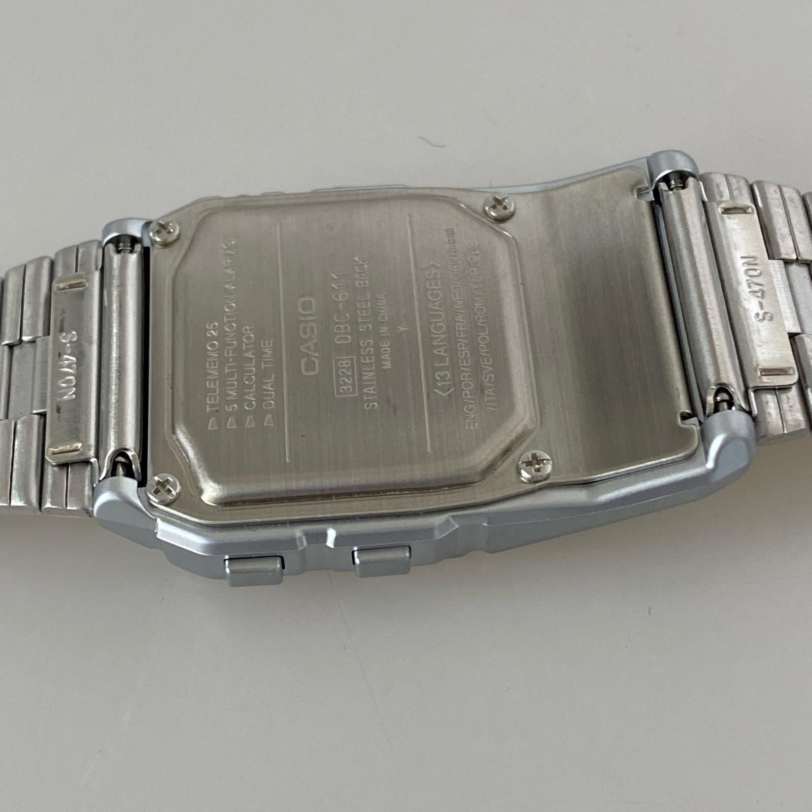 腕時計 CASIO DBC-611 データバンク 腕時計 ブラック