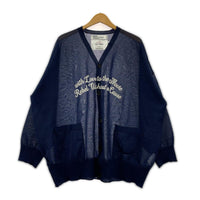 カーディガン DAIRIKU Letter Skeleton Cardigan L ネイビー