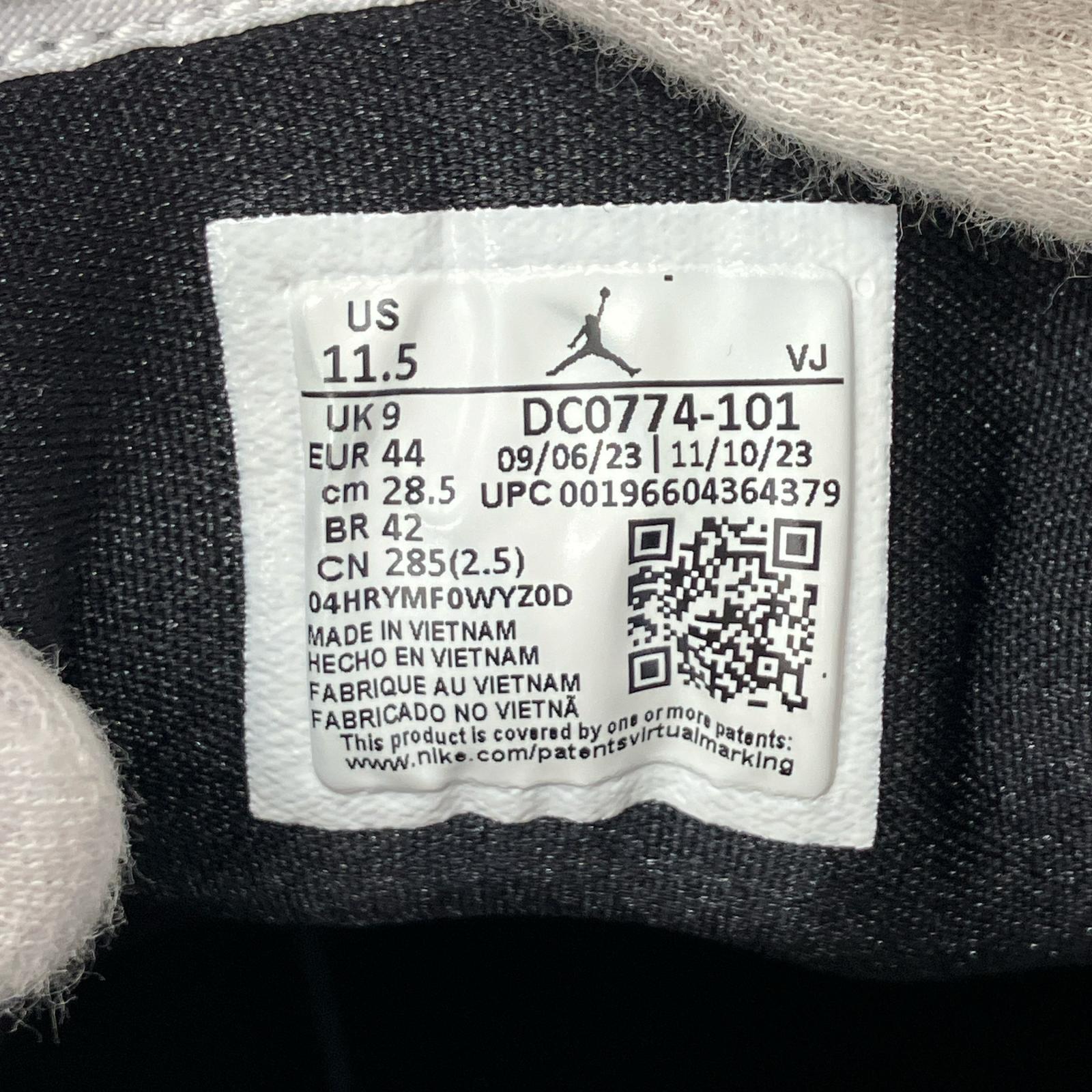 スニーカー AIR JORDAN 1 LOW 黒白 (28.5) 28.5cm (US10 1/2 UK10 EU47)