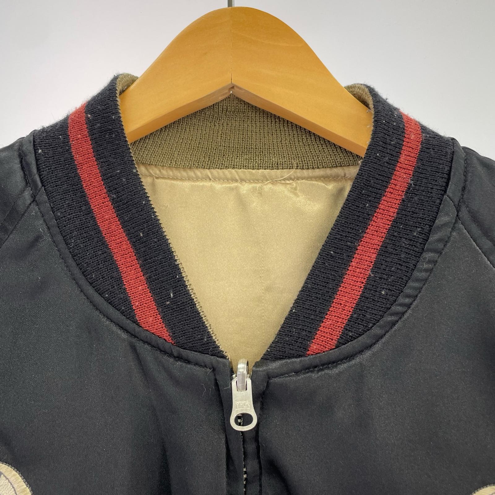 ブルゾン COMME CA DU MODE 和柄刺繍 ブラック M