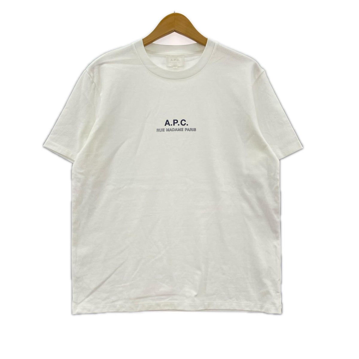 半袖Ｔシャツ ﾛｺﾞﾌﾟﾘﾝﾄ 白 XS SS ホワイト
