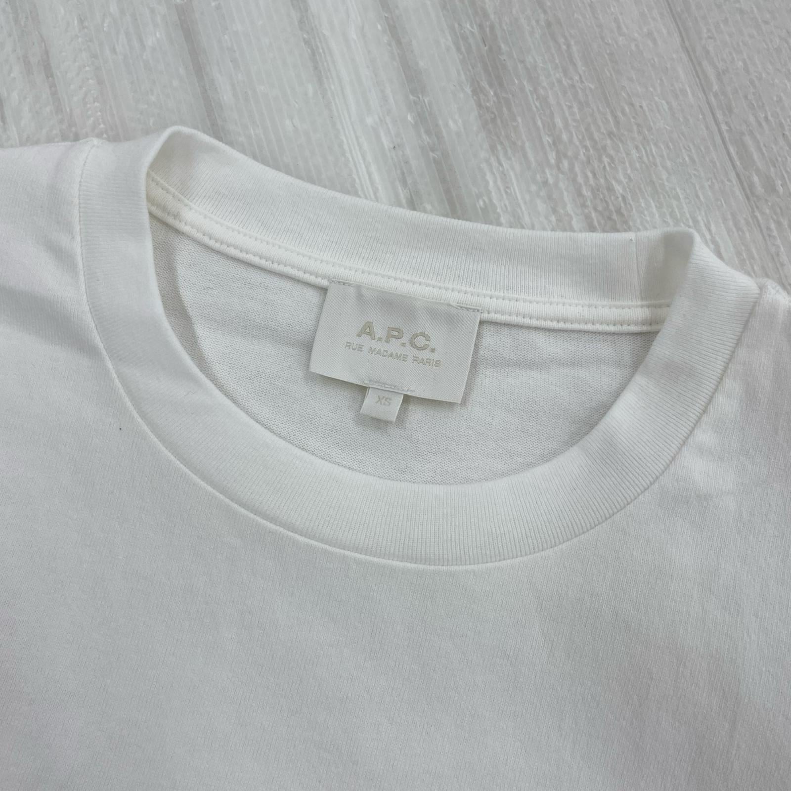 半袖Ｔシャツ ﾛｺﾞﾌﾟﾘﾝﾄ 白 XS SS ホワイト