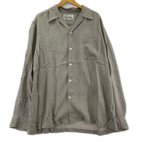 長袖シャツ WACKO MARIA 50's SHIRT リヨセル オープンカラーシャツ XL グレー グレー