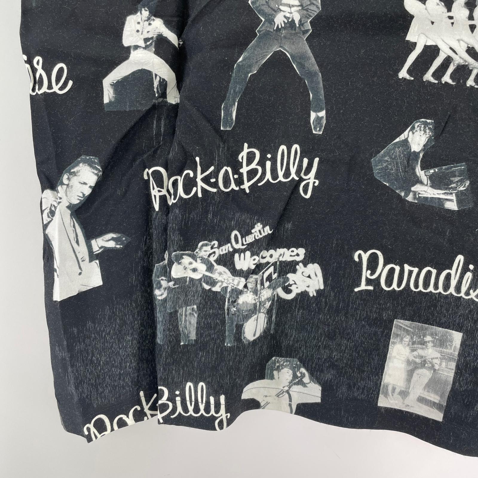 半袖シャツ WACKO MARIA ROCKABILLY S/S HAWAIAN SHIRT L ブラック L ブラック