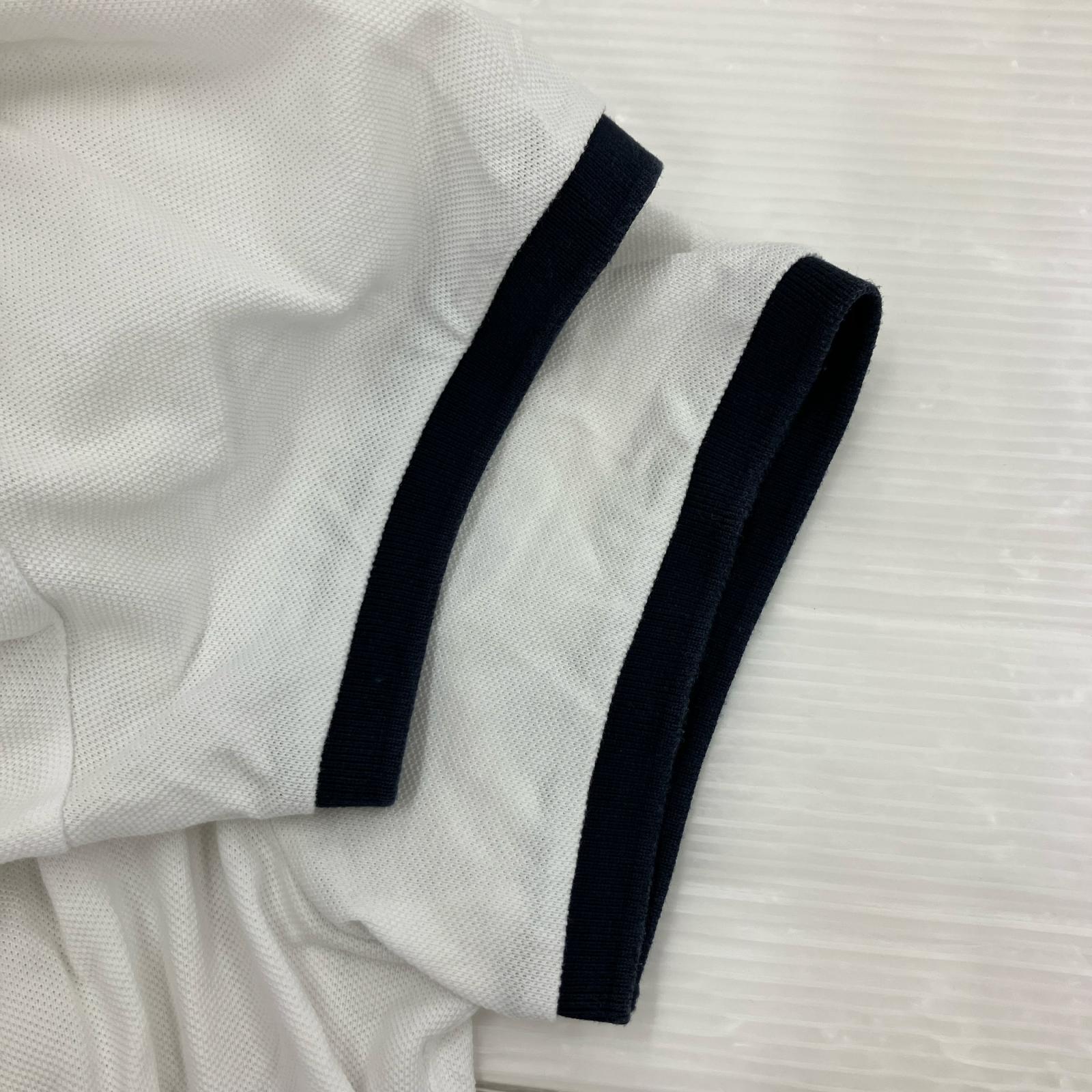 ポロシャツ MONCLER S/S リンガーポロシャツ S S ホワイト