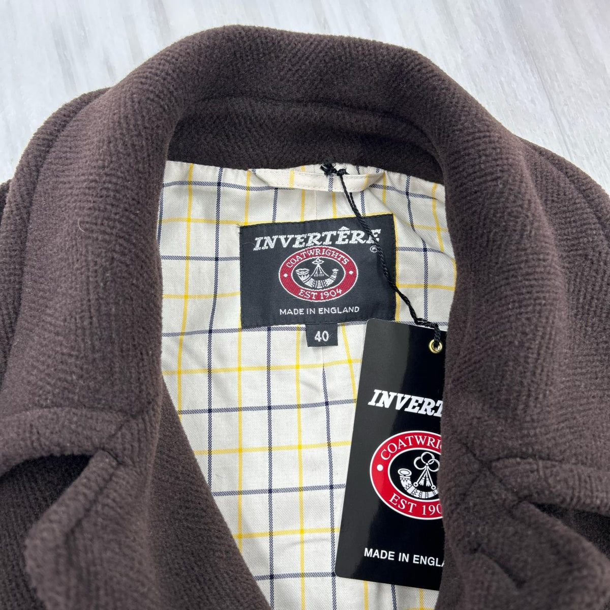 ジャケット INVERTERE ｲﾝﾊﾞｰﾃｨｱ NEW CAR COAT (40) 40 ブラウン