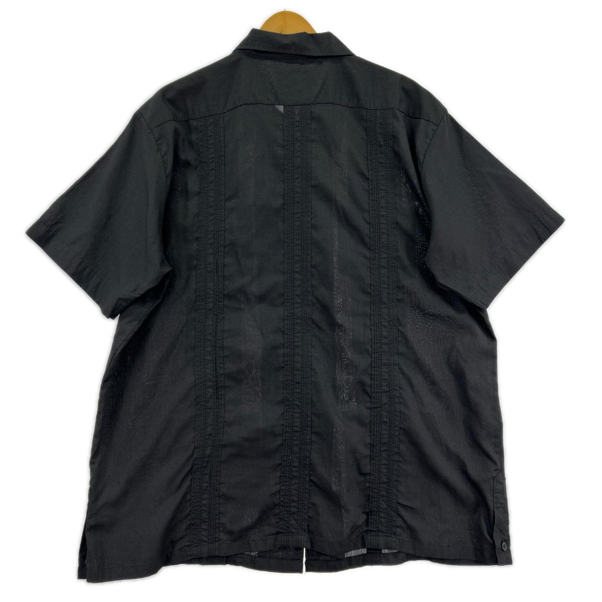 半袖シャツ guayabera ｷｭｰﾊﾞｼｬﾂ　BLK ブラック