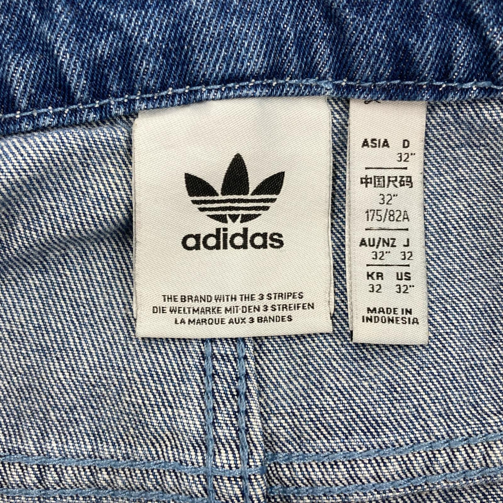 パンツ adidas プレミアムデニム ファイヤーバード トラックパンツ ブルー 32 32 ブルー