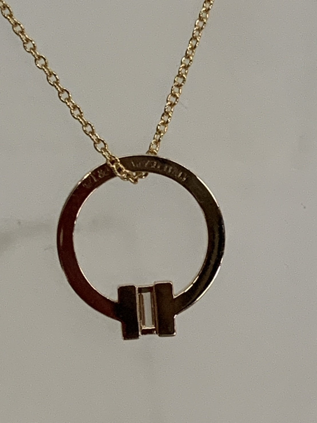 Tiffany＆Co./Tサークルペンダント/Au750