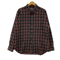 長袖シャツ 70s ウールチェックシャツ/サイズXL