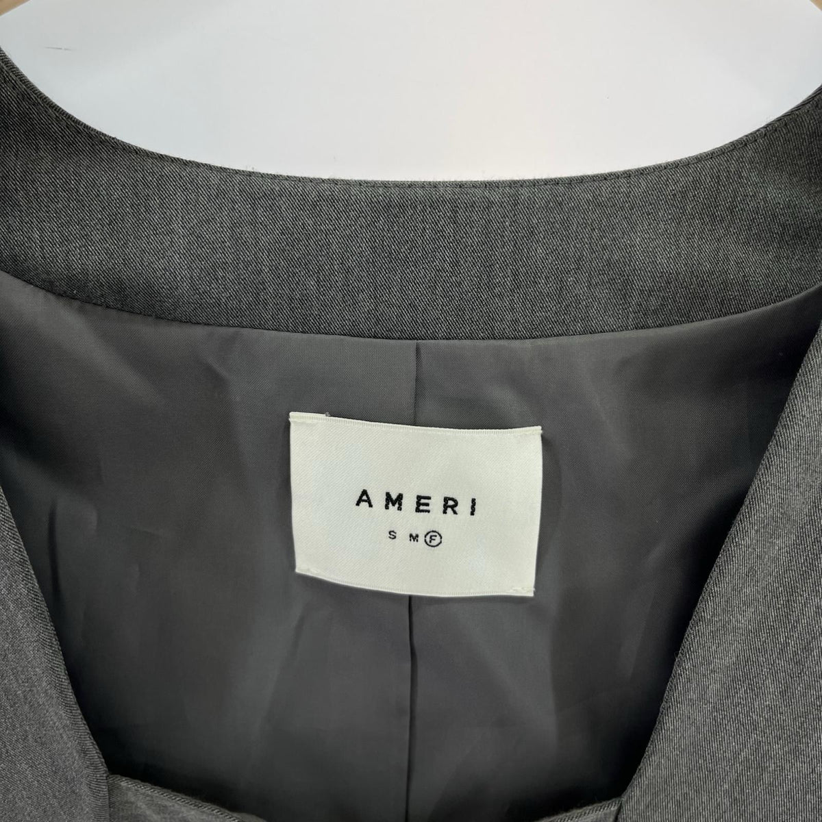 ジャケット AMERI　ボレロノーカラージャケット グレー