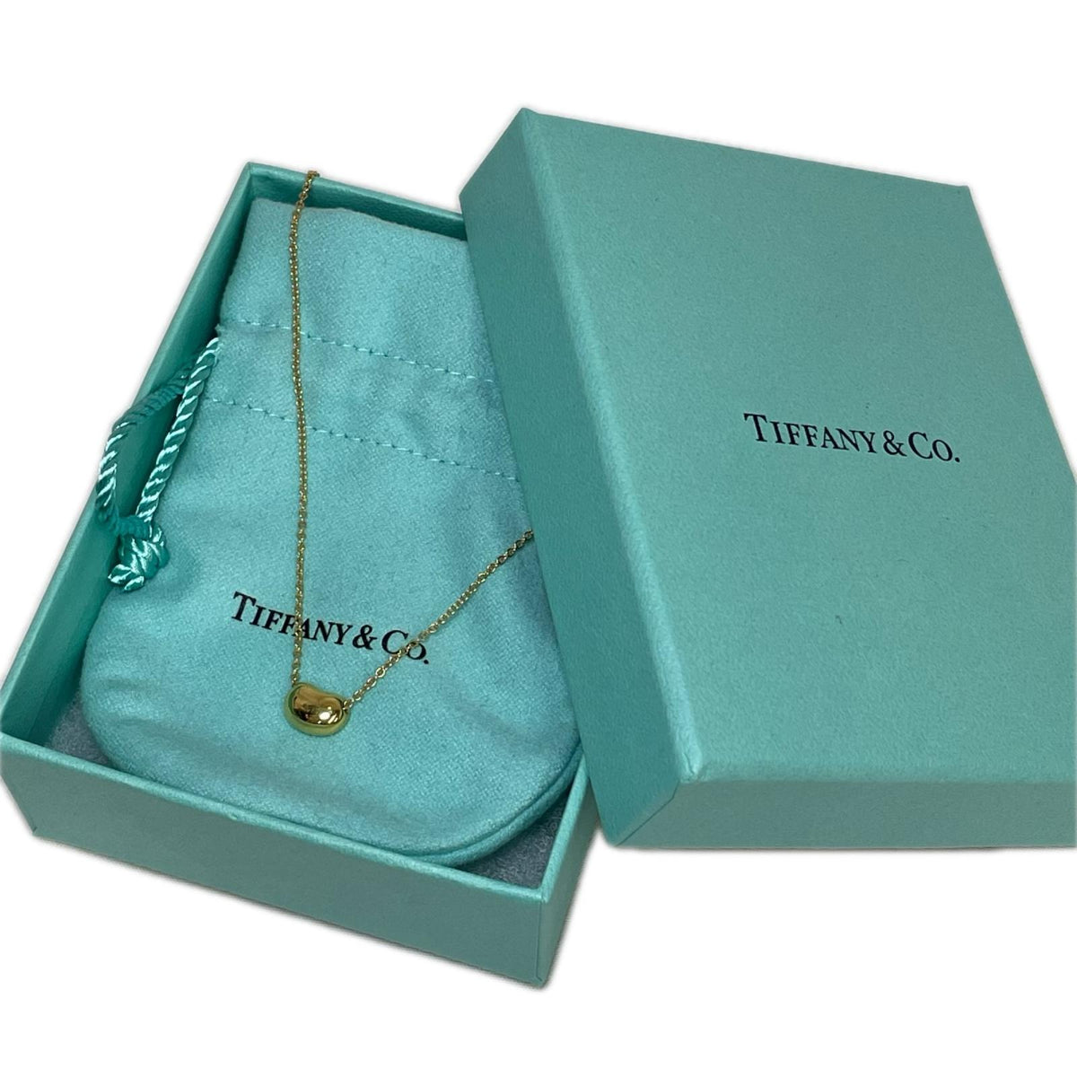 Tiffany＆Co/ビーンネックレス/AU750/3.6g