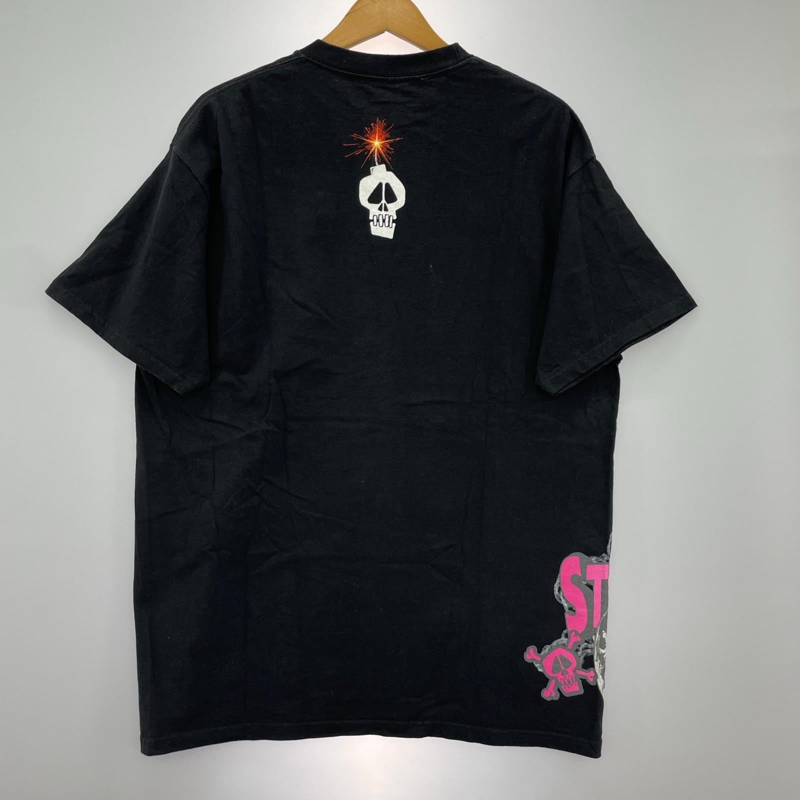 半袖Ｔシャツ 大砲/爆弾スカル/黒 L ブラック
